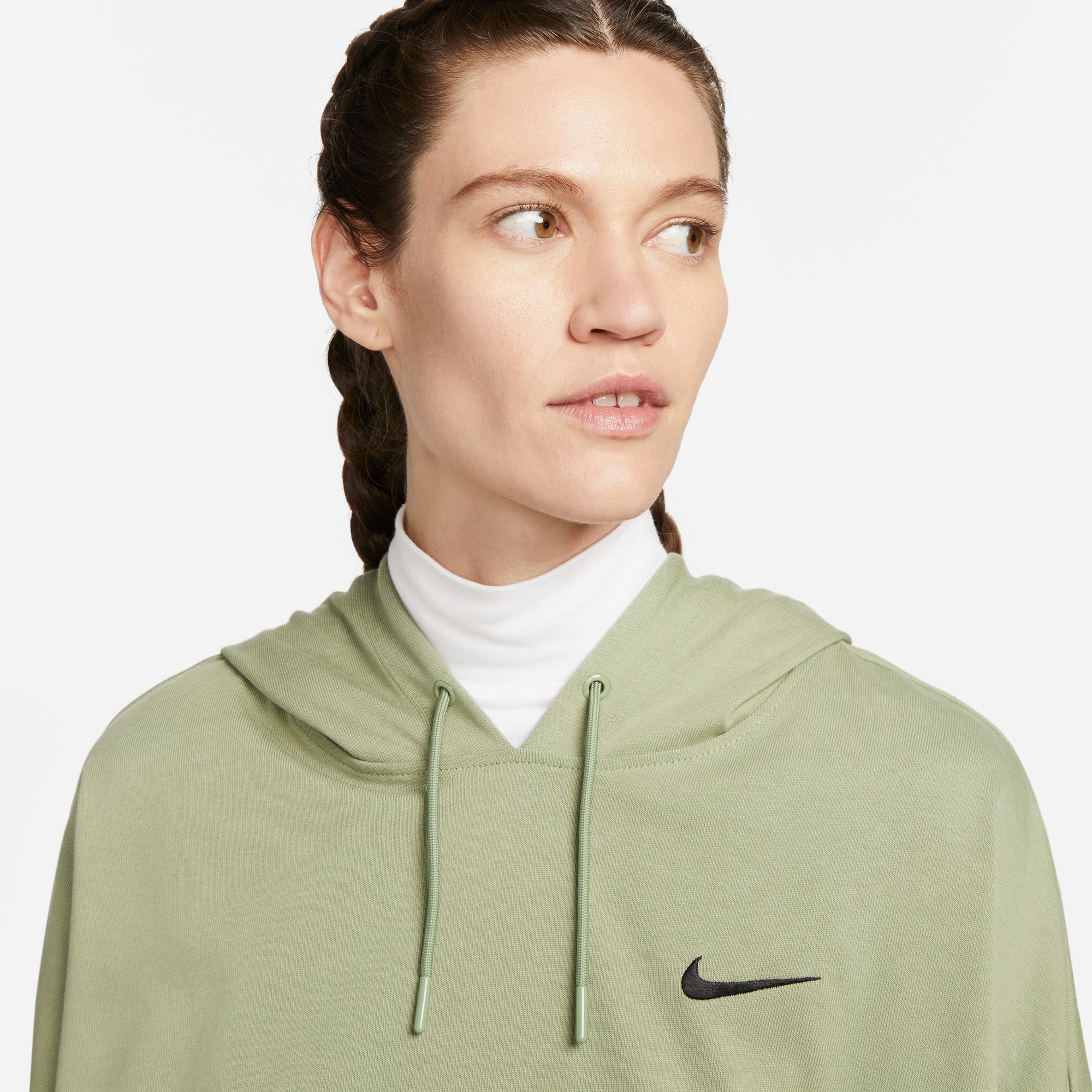 Nike Sportswear Jersey Oversize Pullover  Kadın Yeşil Hoodie