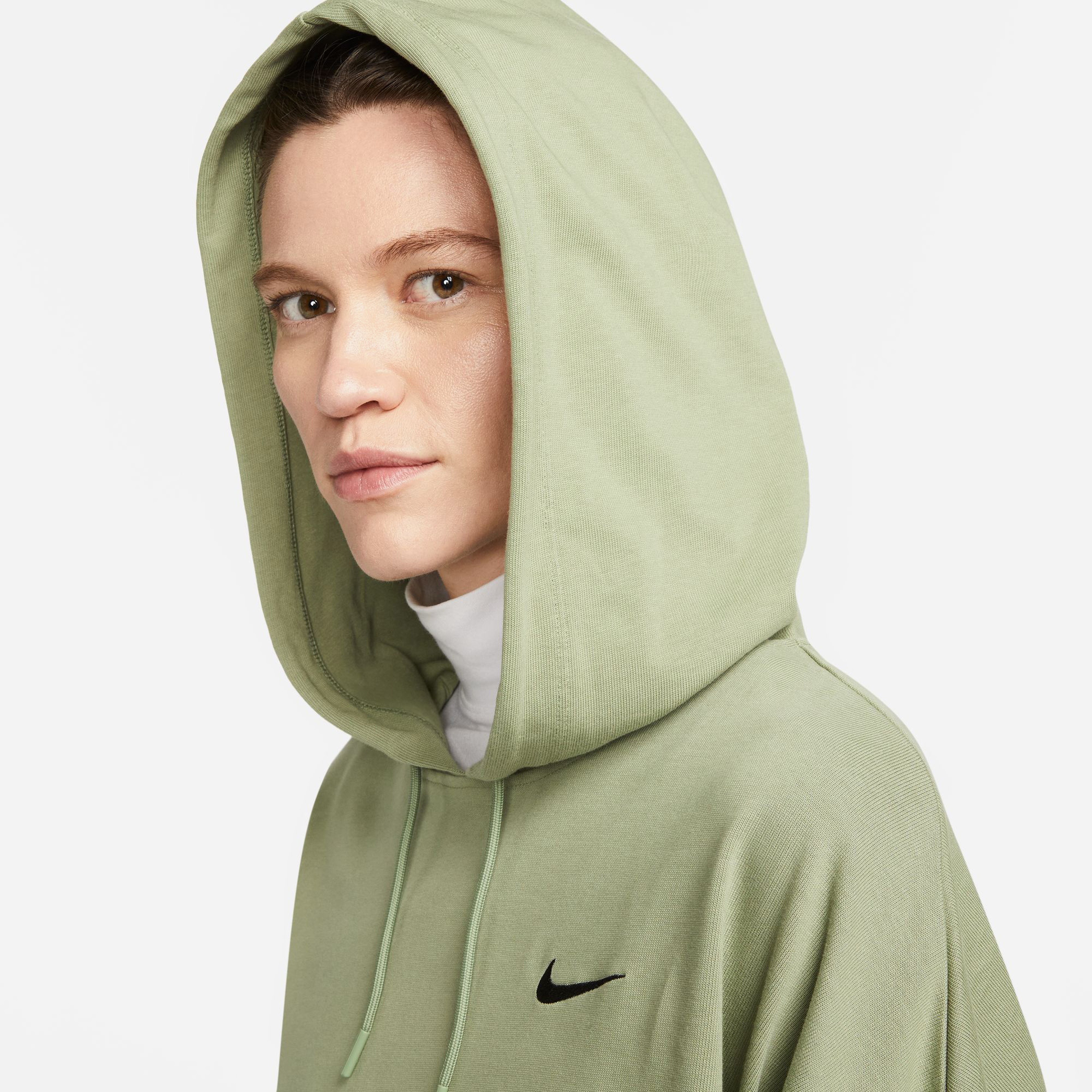 Nike Sportswear Jersey Oversize Pullover  Kadın Yeşil Hoodie