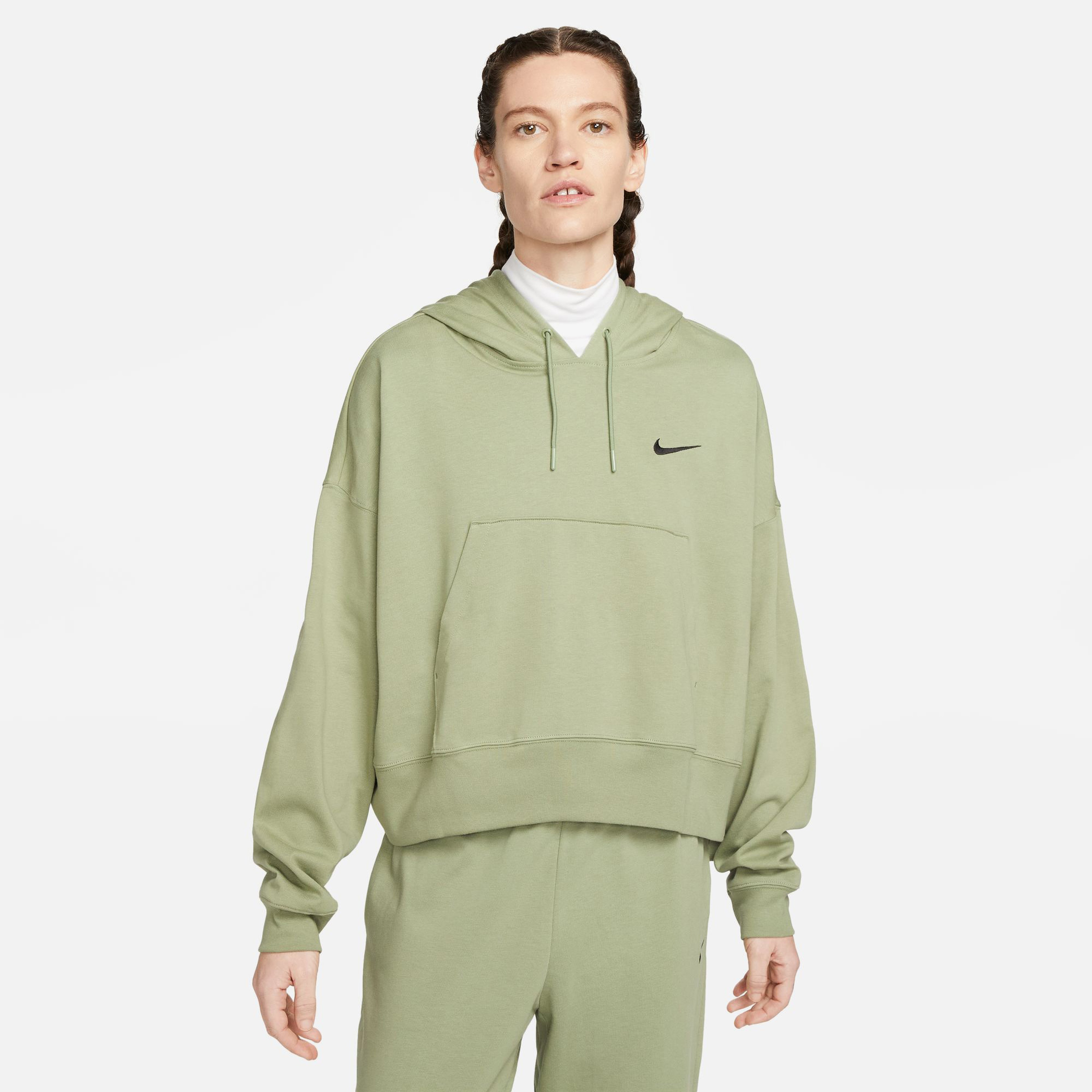 Nike Sportswear Jersey Oversize Pullover  Kadın Yeşil Hoodie