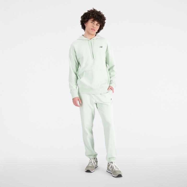 New Balance Uni-ssentials French Terry Kadın Yeşil Hoodie