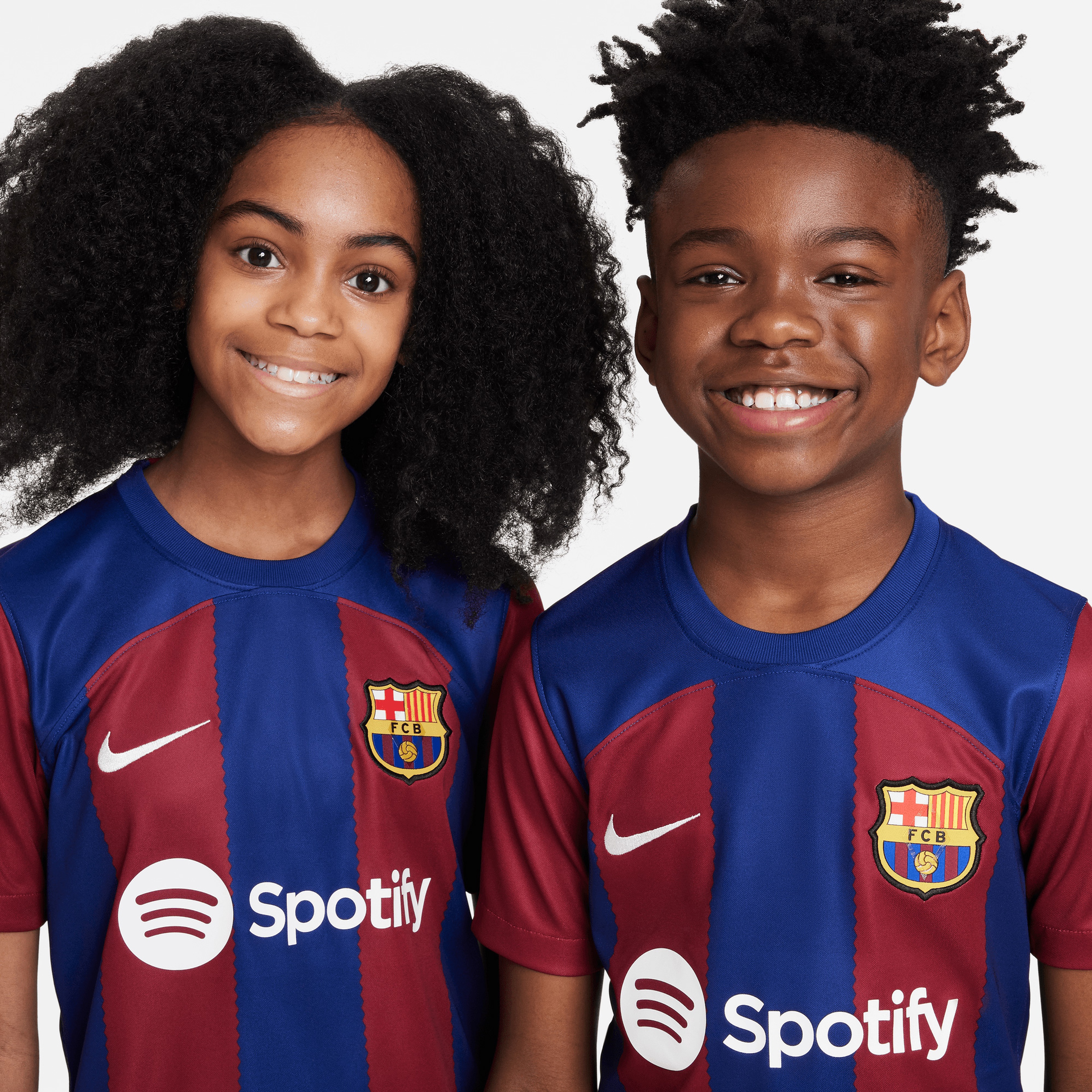 Nike Barcelona 2023/24 Stadium Home Çocuk Mavi Futbol Forması