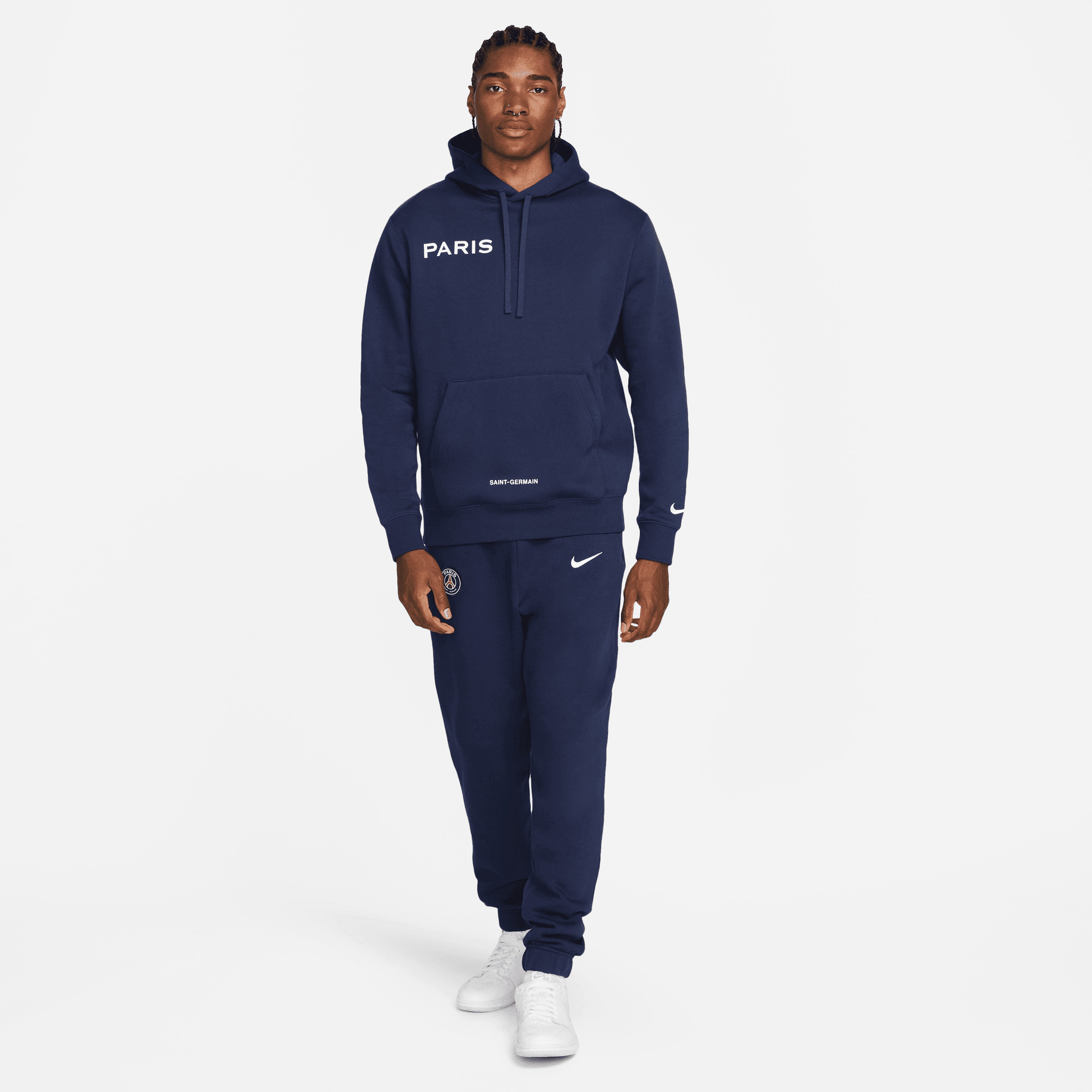 Nike Paris Saint-Germain Club Erkek Mavi Günlük Sweatshirt