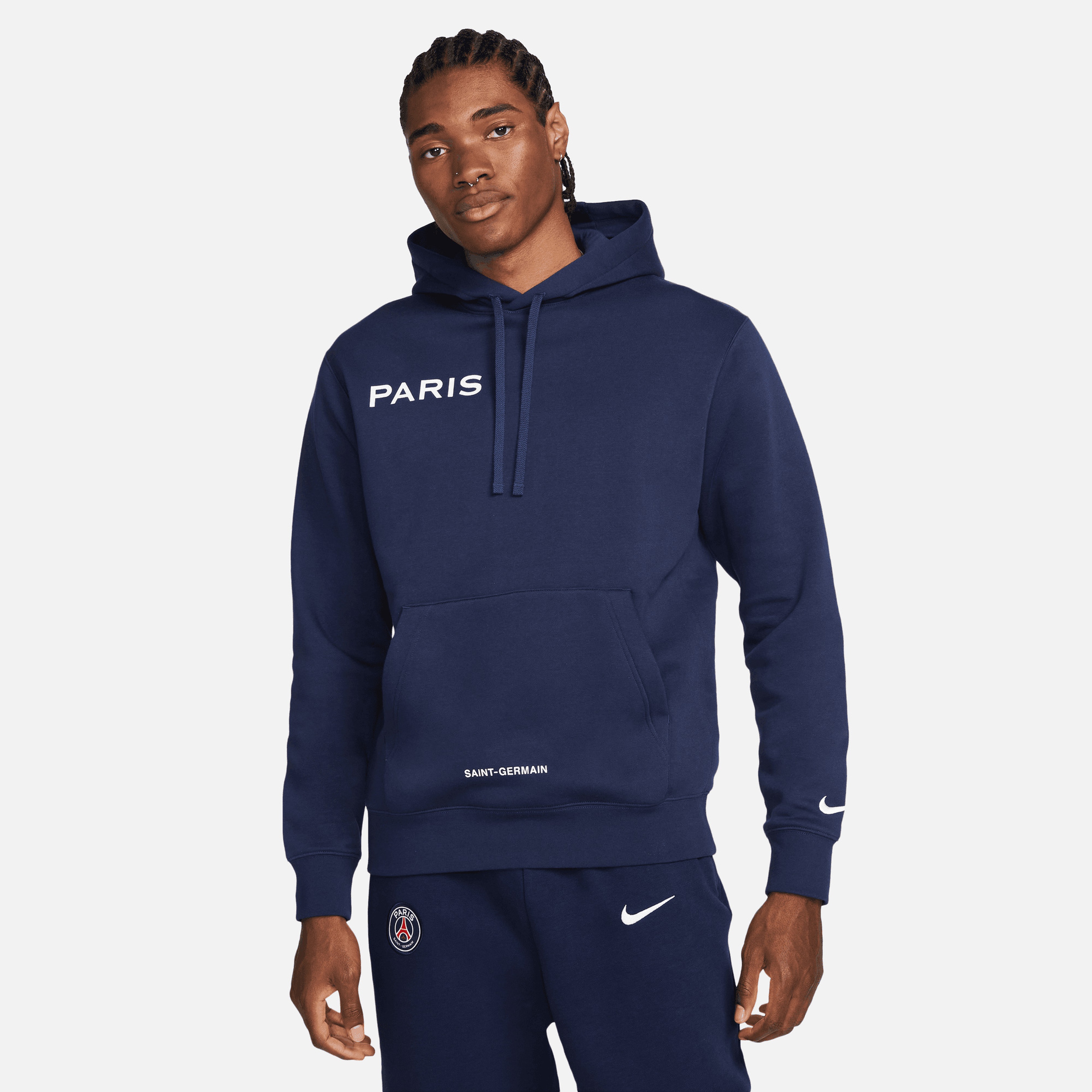 Nike Paris Saint-Germain Club Erkek Mavi Günlük Sweatshirt