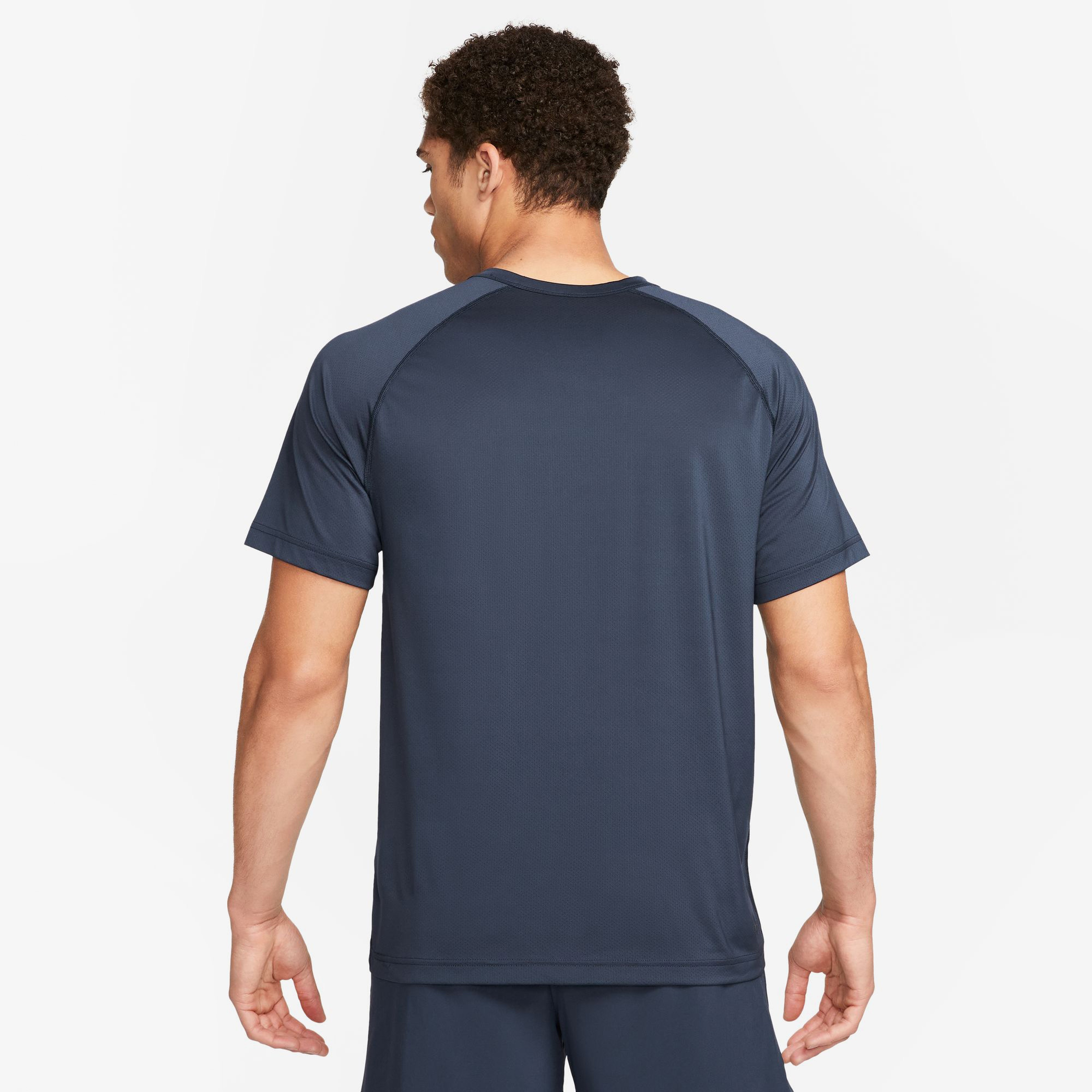 Nike Dri-Fit Ready Erkek Mavi Antrenman T-shirt