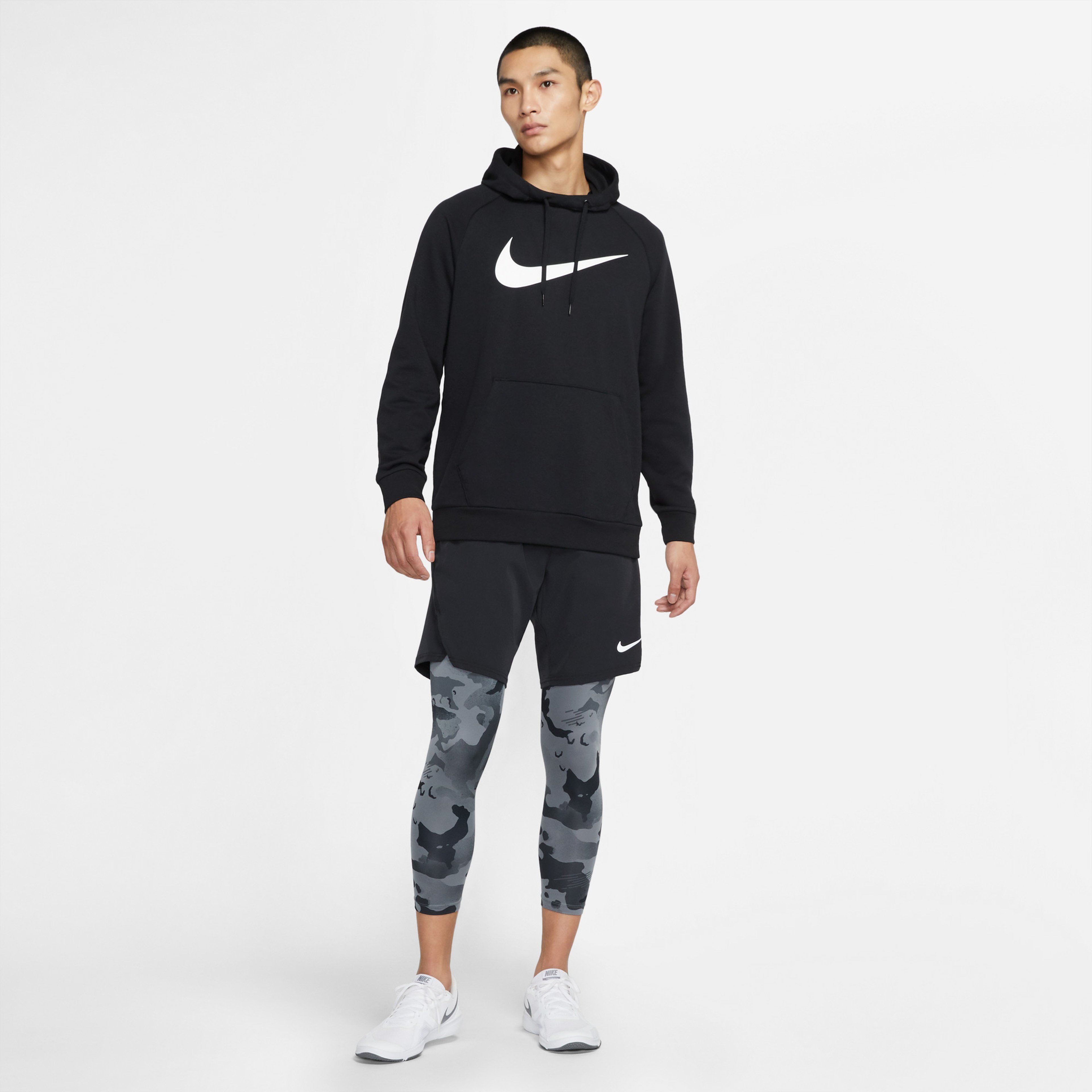 Nike Dri-Fit Pullover Erkek Siyah Antrenman Sweatshirt