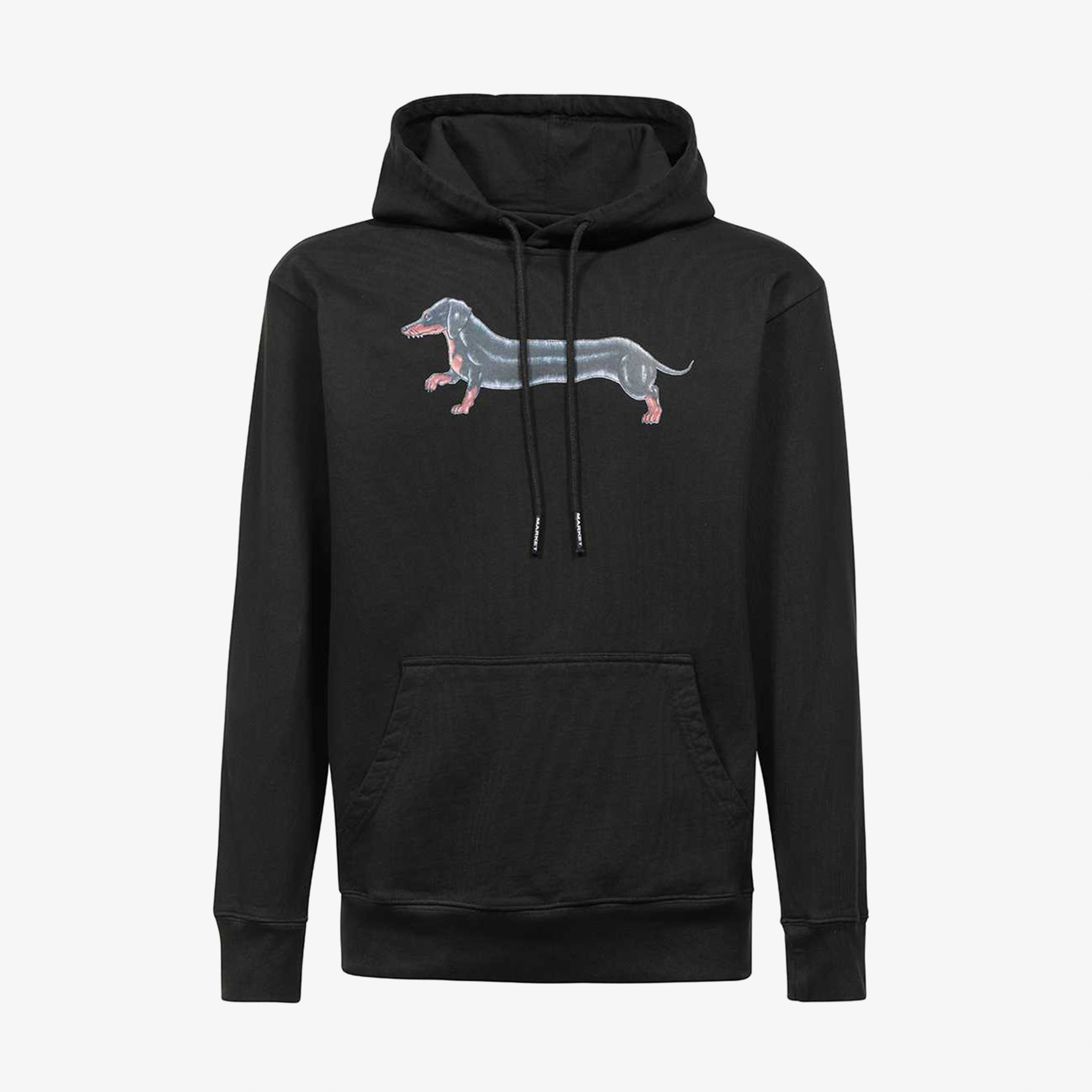 Market Long Bois Charcoal Erkek Siyah Hoodie