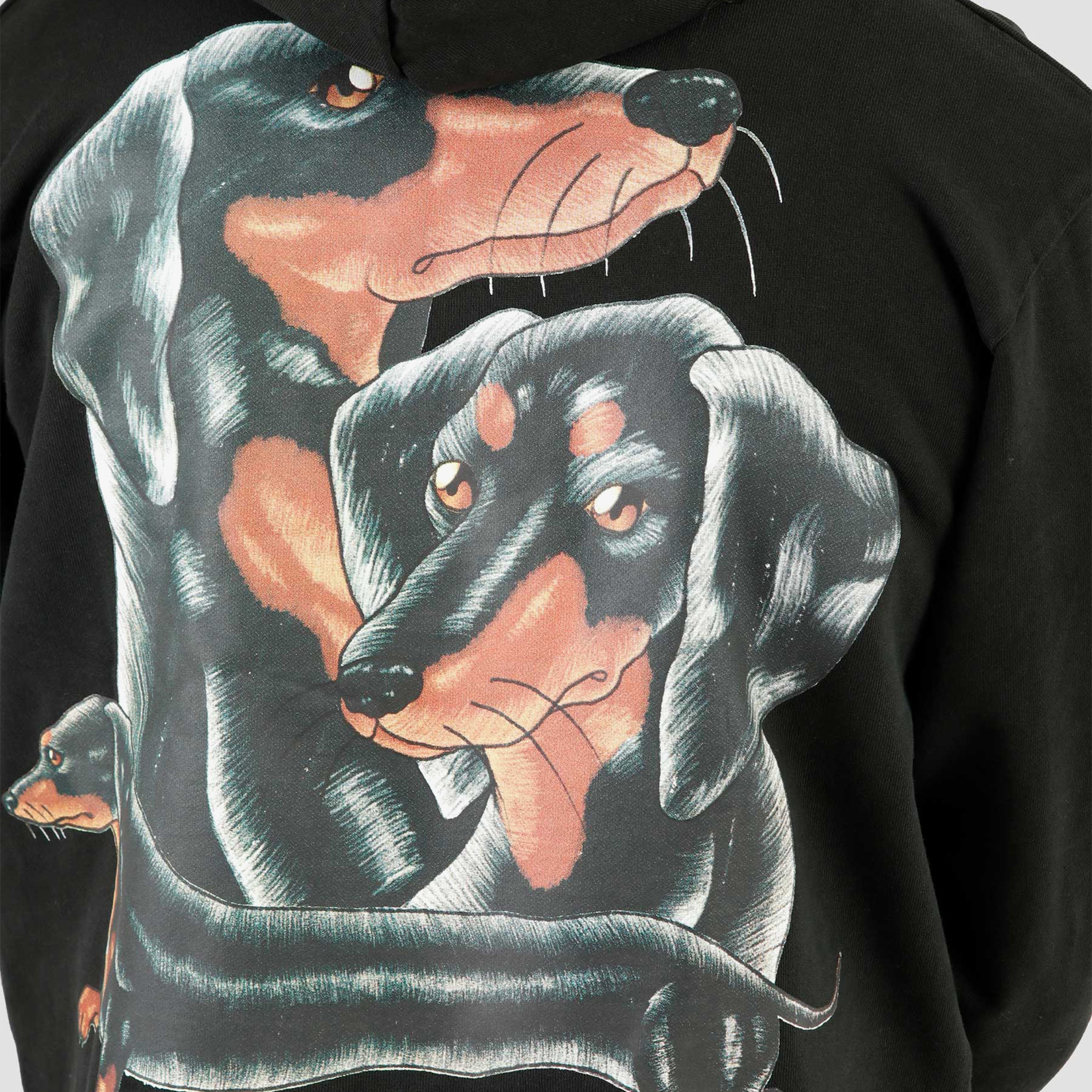 Market Long Bois Charcoal Erkek Siyah Hoodie