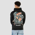 Market Long Bois Charcoal Erkek Siyah Hoodie