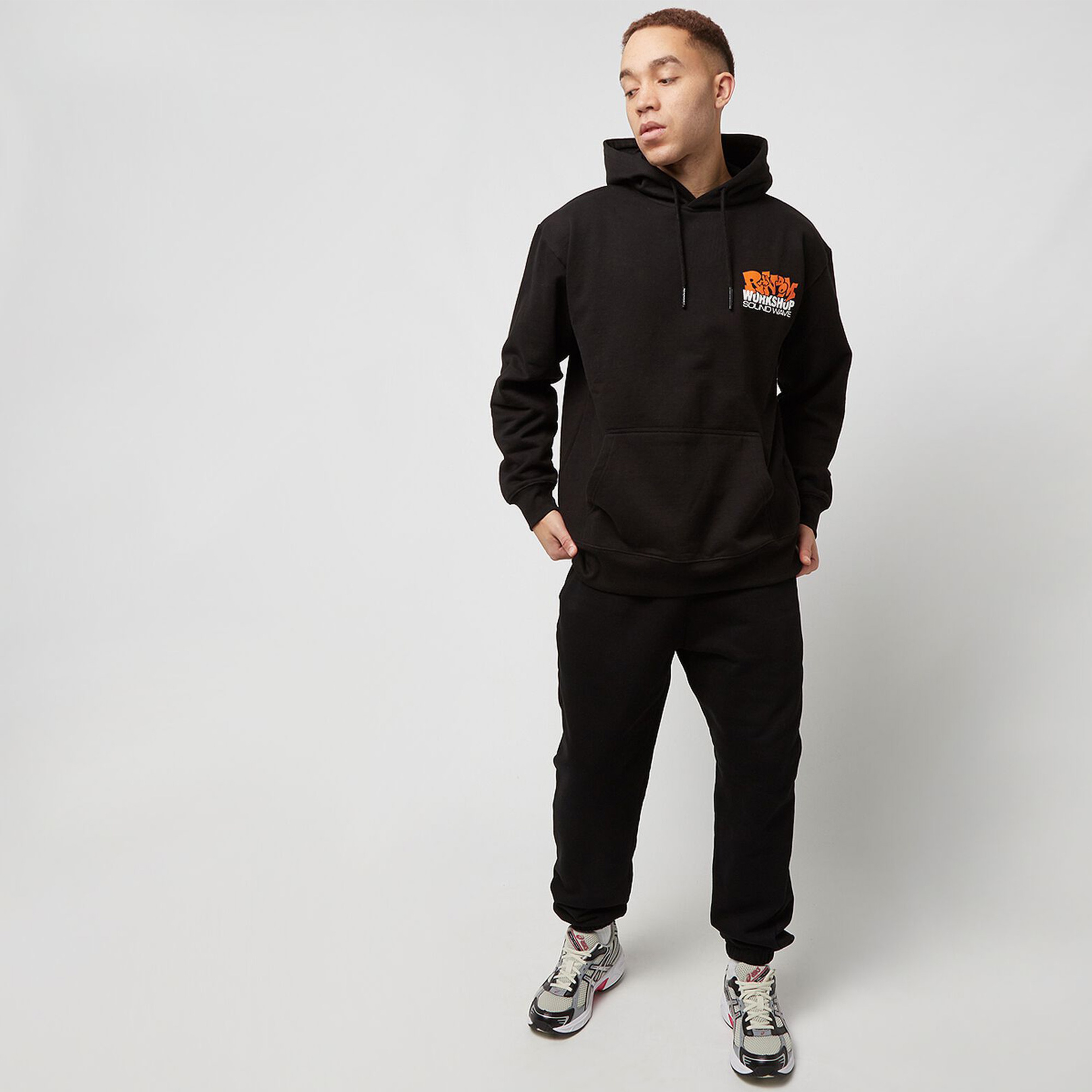 Market Soundwave Erkek Siyah Hoodie