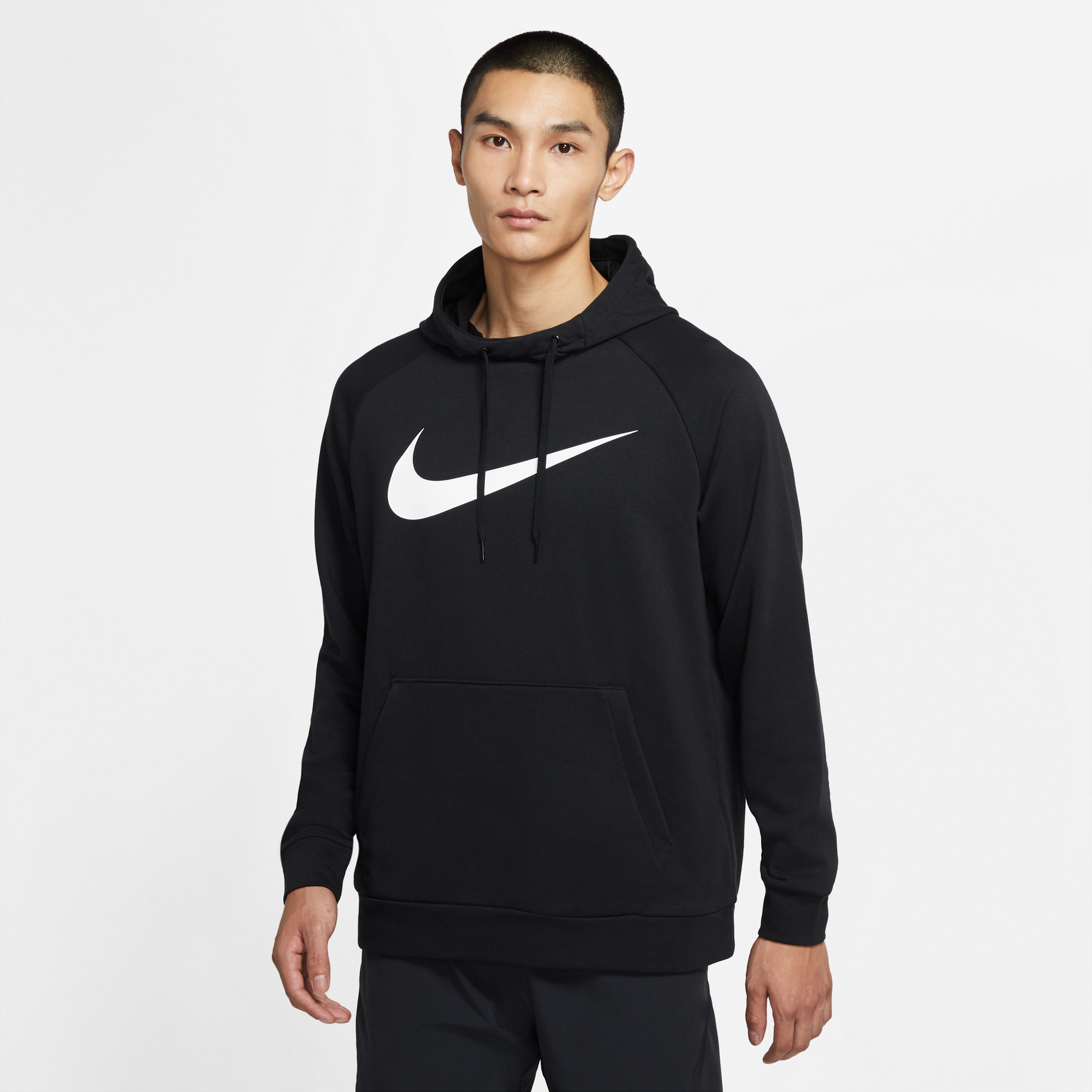 Nike Dri-Fit Pullover Erkek Siyah Antrenman Sweatshirt