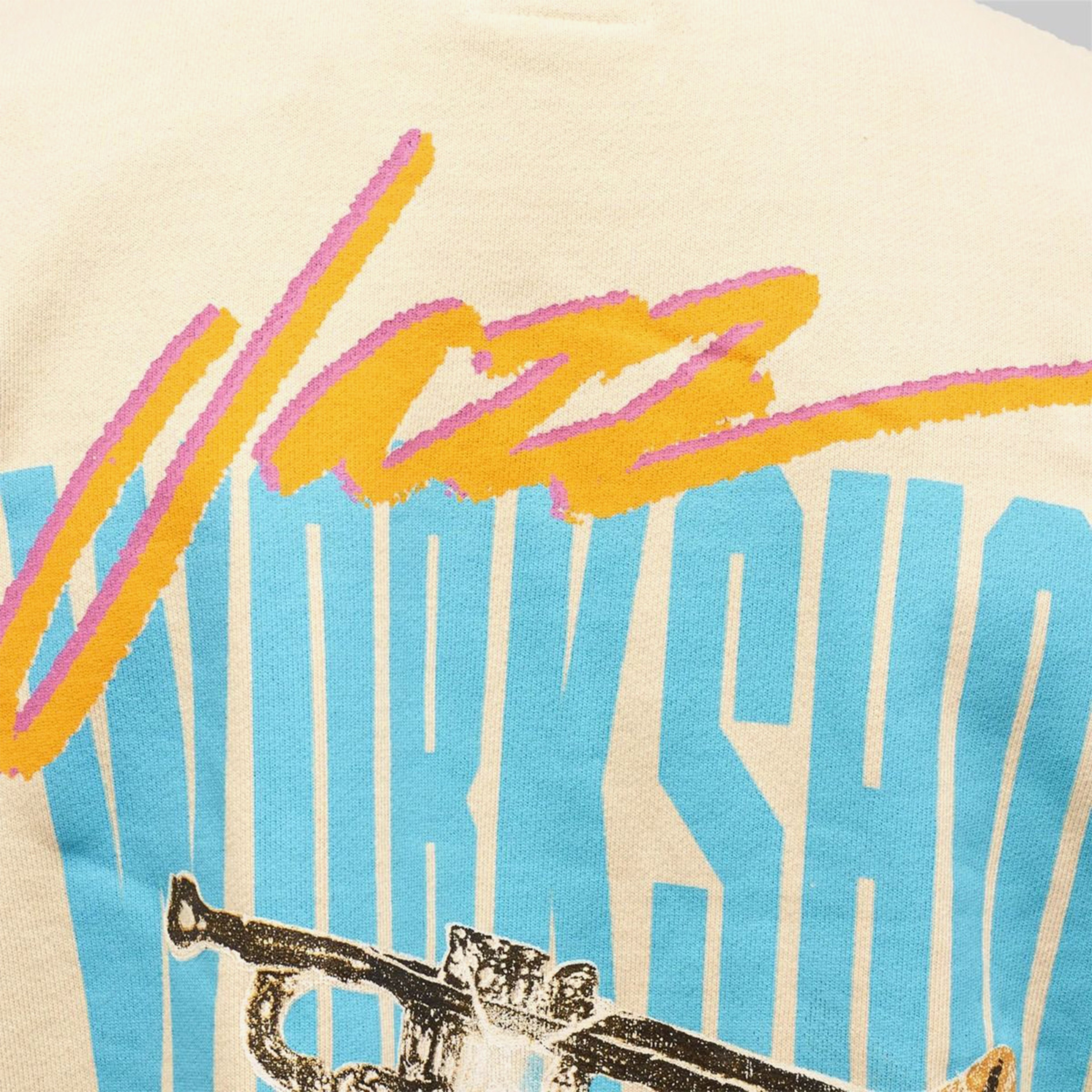 Market Vintage Wash Crewneck Erkek Bej Sweatshirt