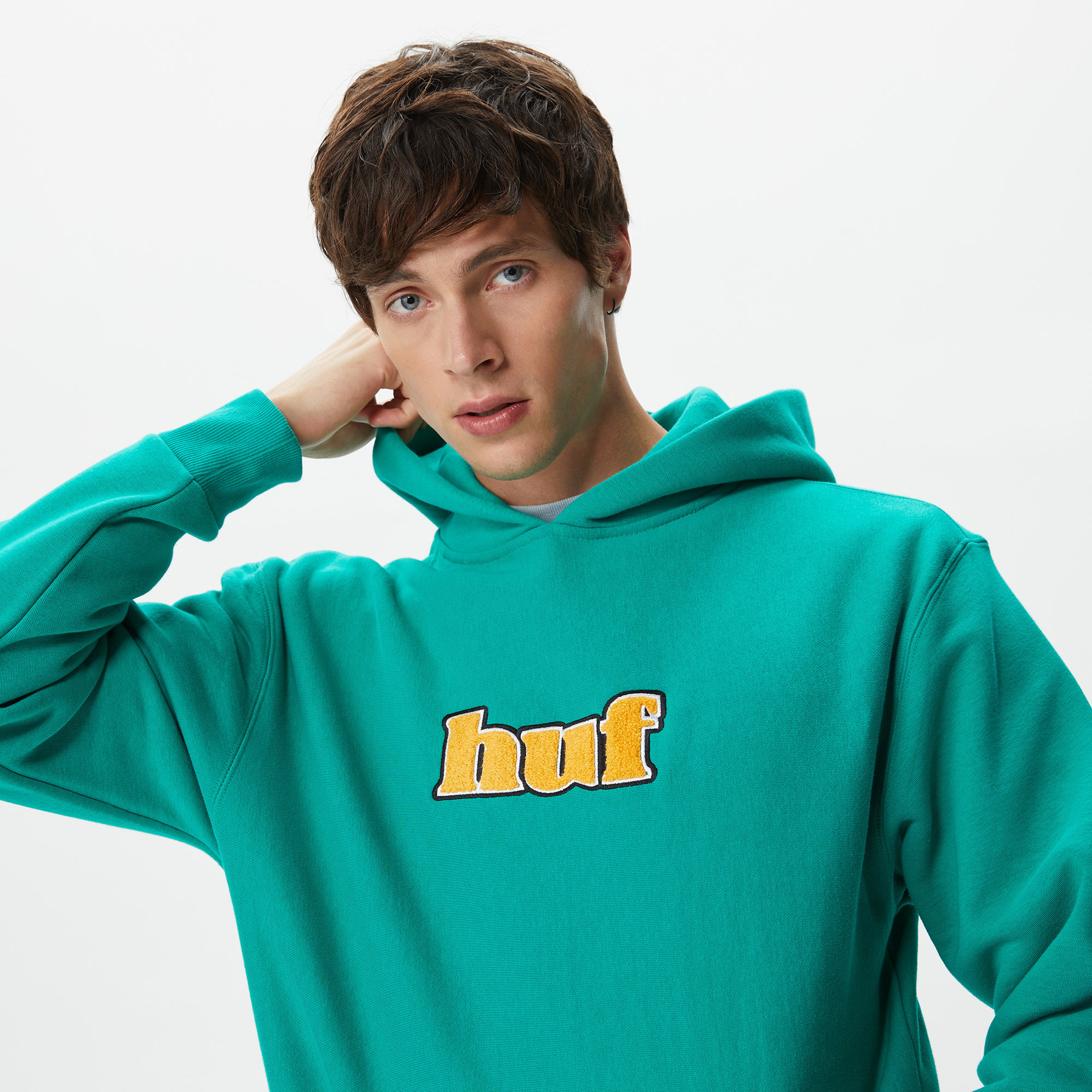 Huf Madison Heavyweight Pullover Erkek Yeşil Hoodie