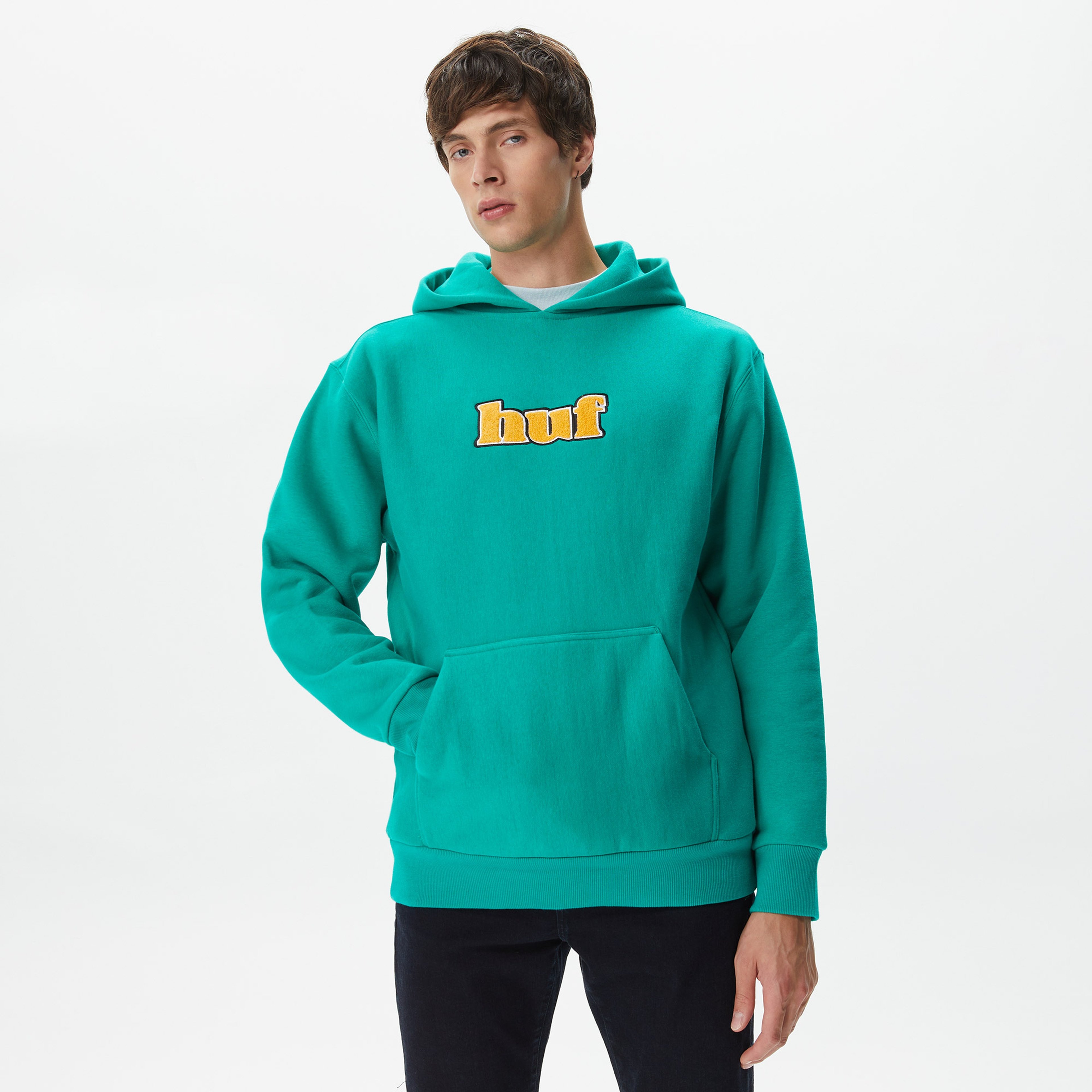 Huf Madison Heavyweight Pullover Erkek Yeşil Hoodie