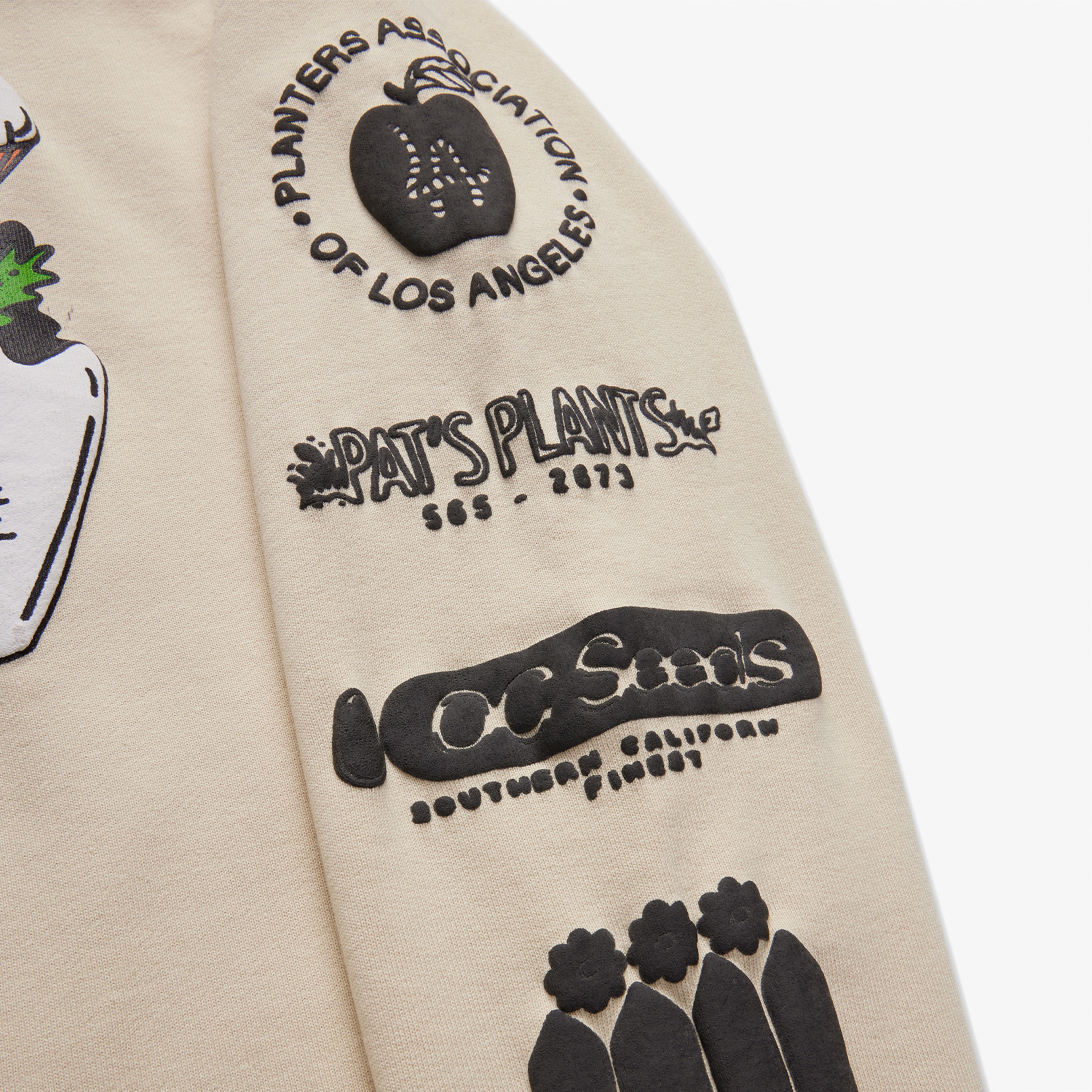 Market Growclub Erkek Krem Hoodie