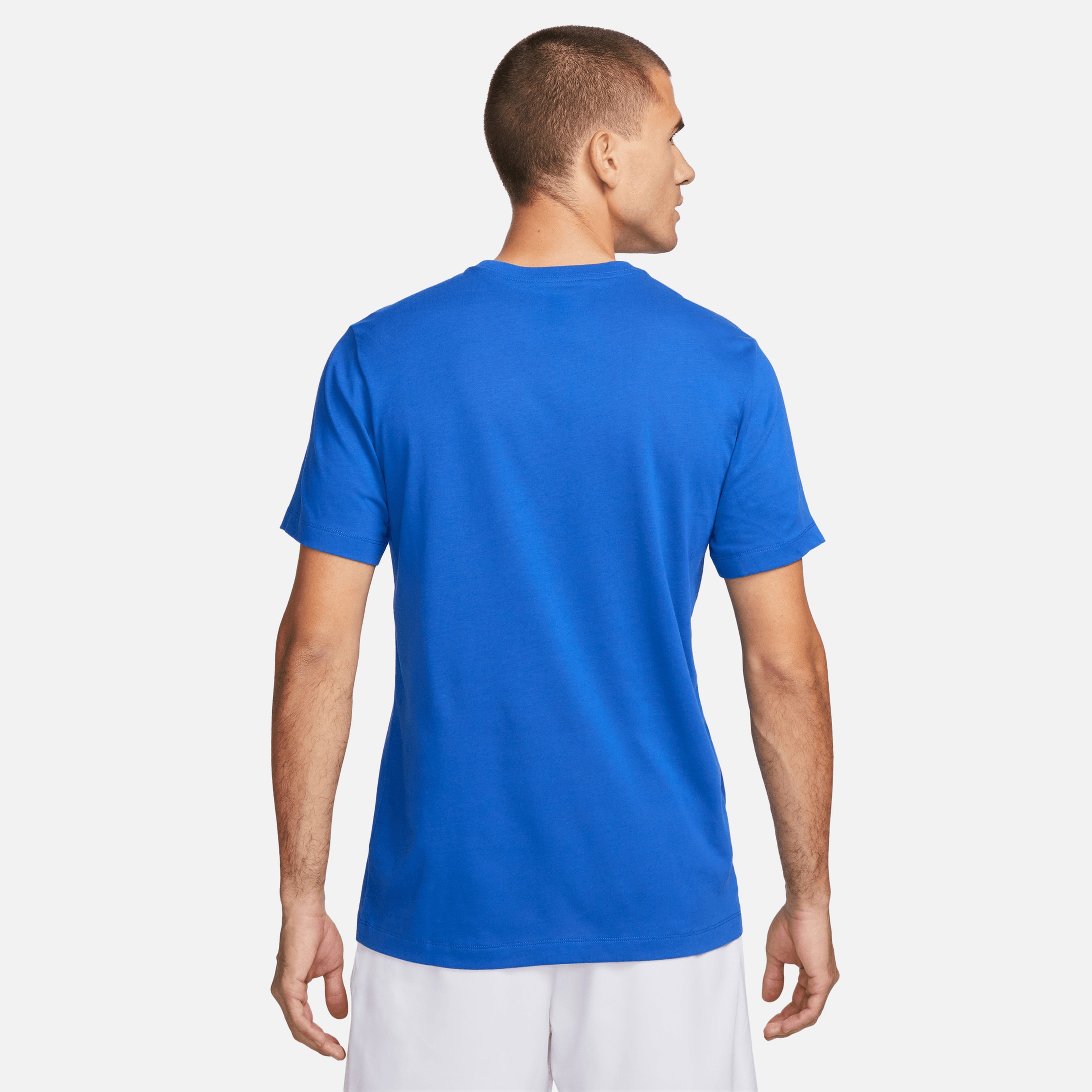 Nike Dri-Fit Erkek Mavi Antrenman T-Shirt