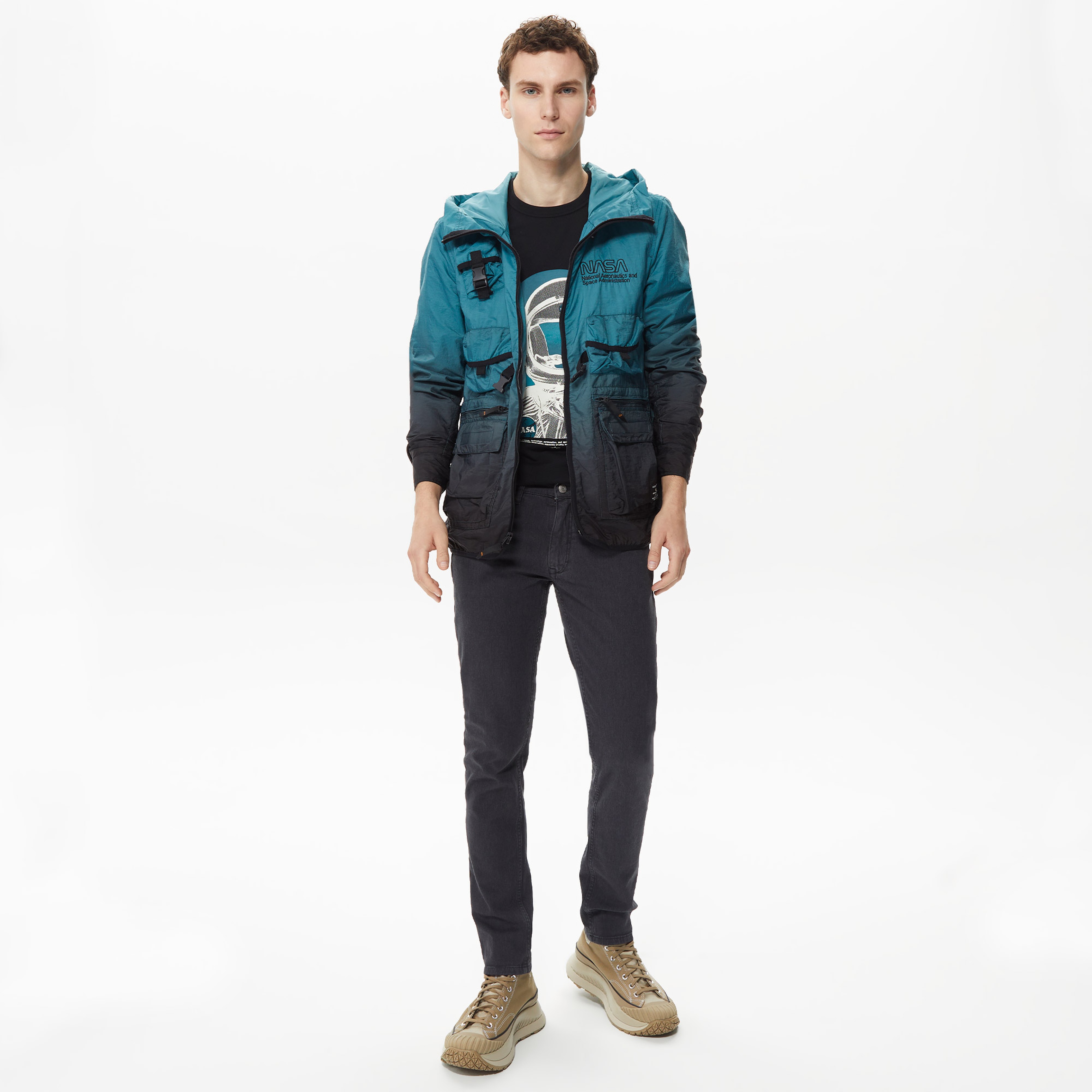 Alpha Industries Nasa Erkek Mavi Ceket