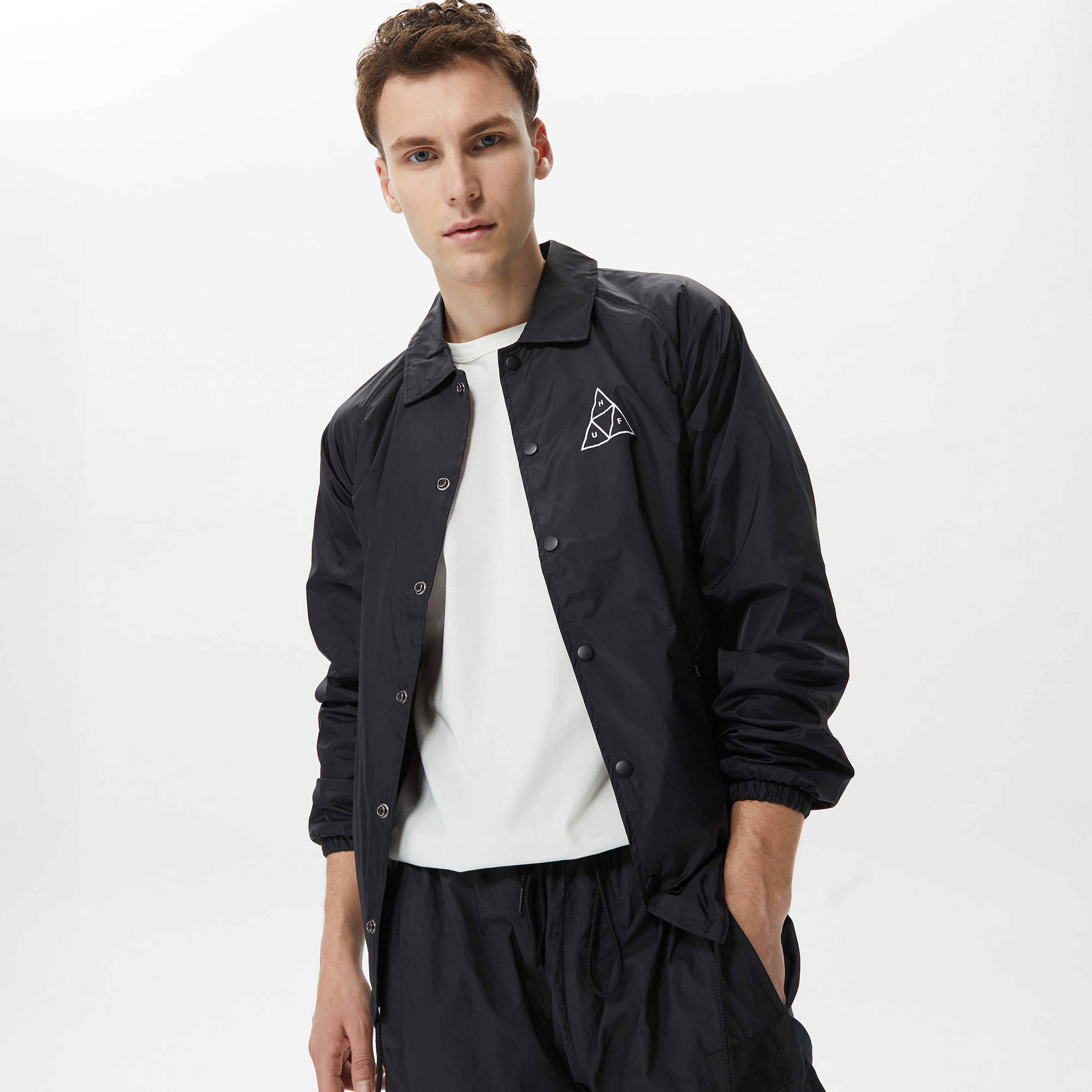 Huf Essentials Erkek Siyah Ceket