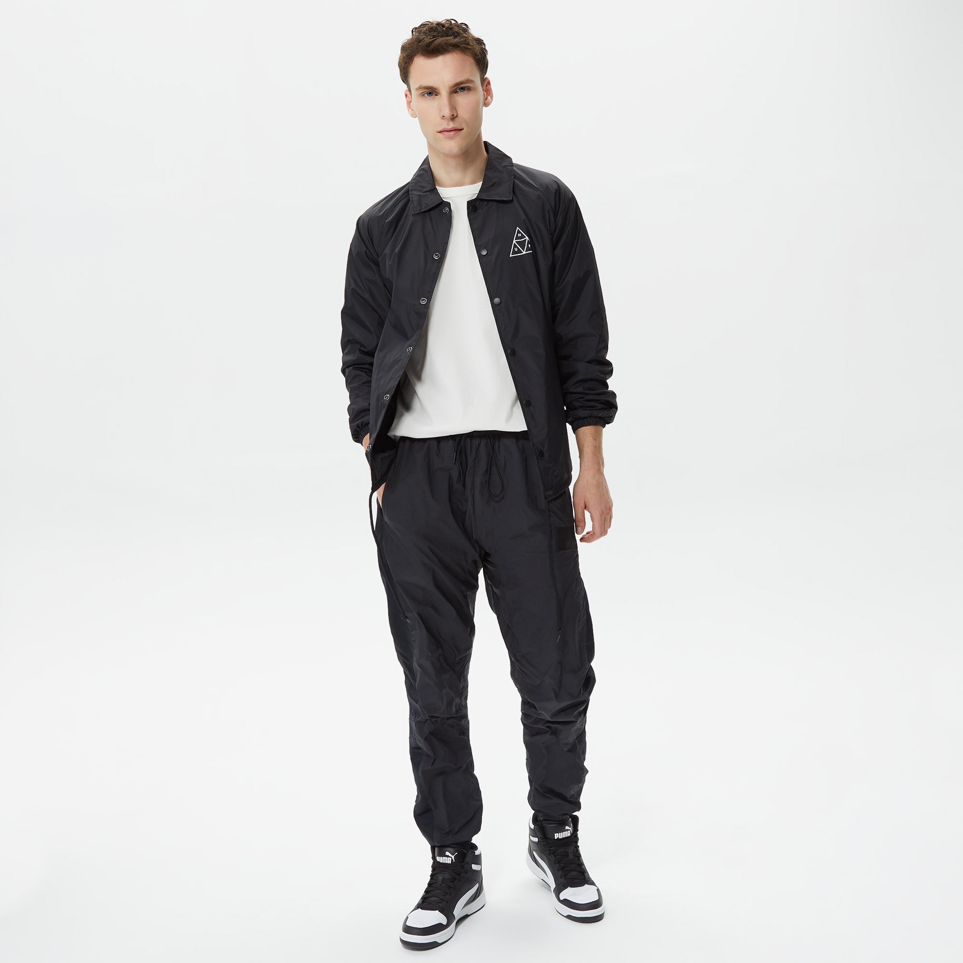 Huf Essentials Erkek Siyah Ceket