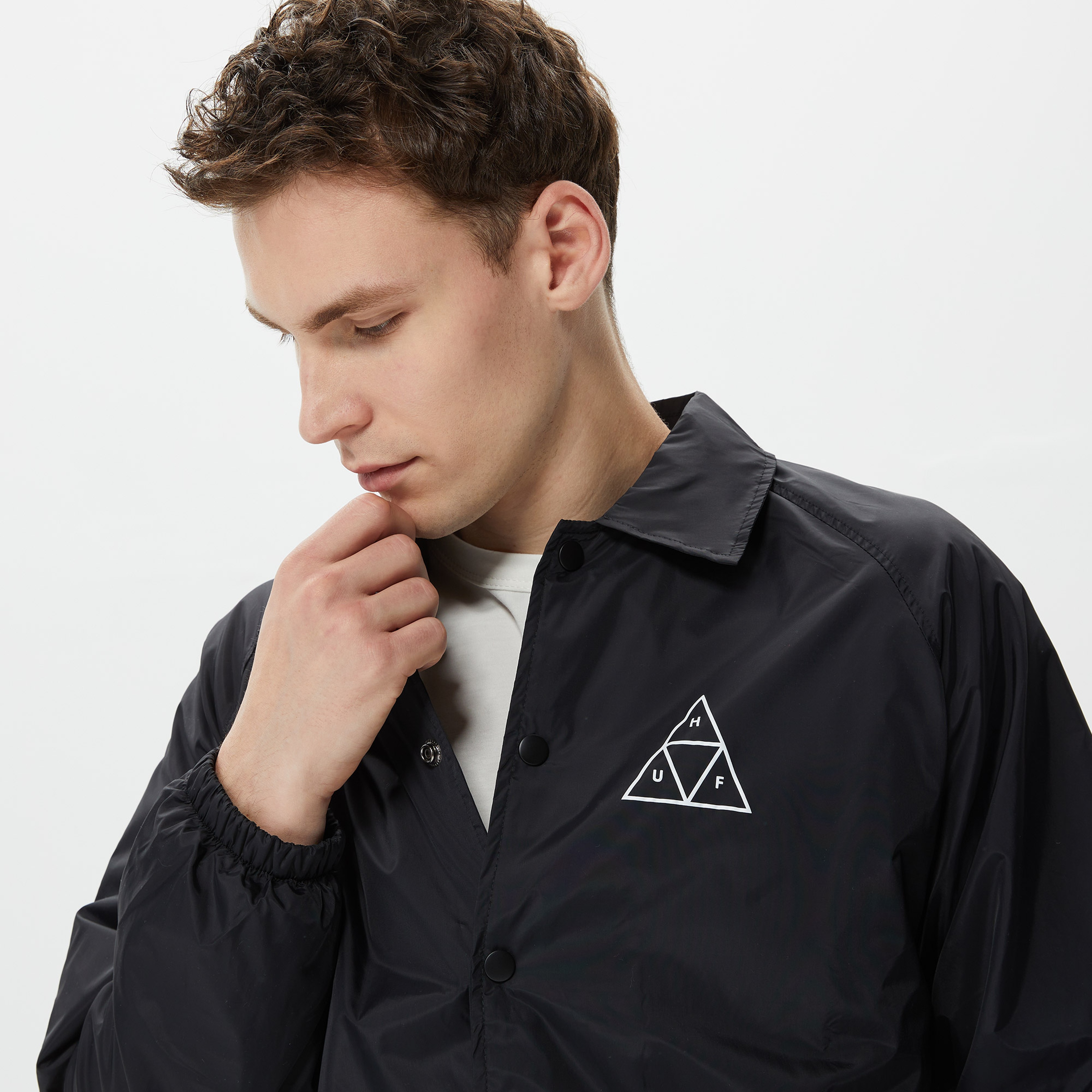 Huf Essentials Erkek Siyah Ceket