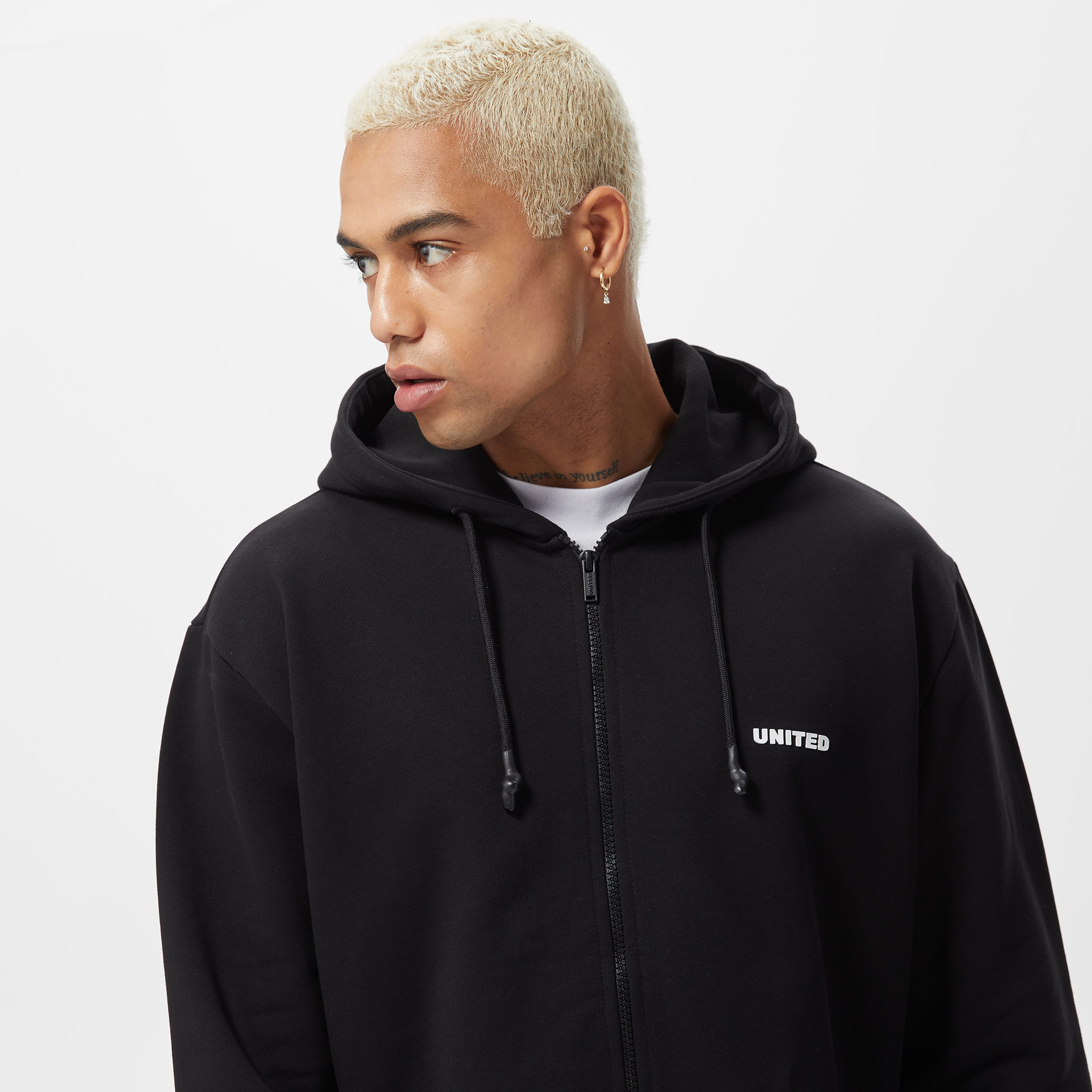 United4 Classic Erkek Siyah Eşofman Üstü