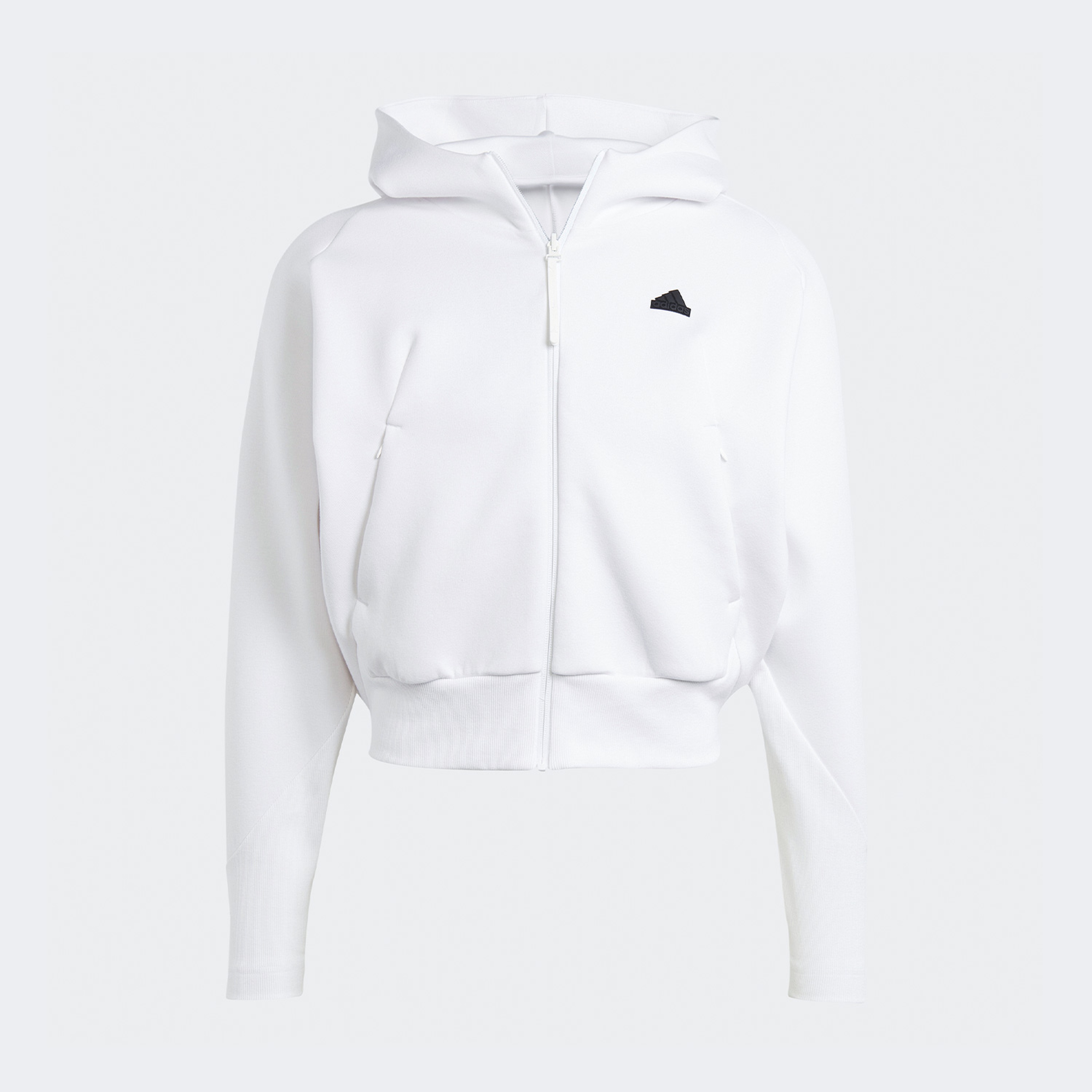 adidas Z.N.E. Full-Zip Kapüşonlu Kadın Beyaz Eşofman Üstü