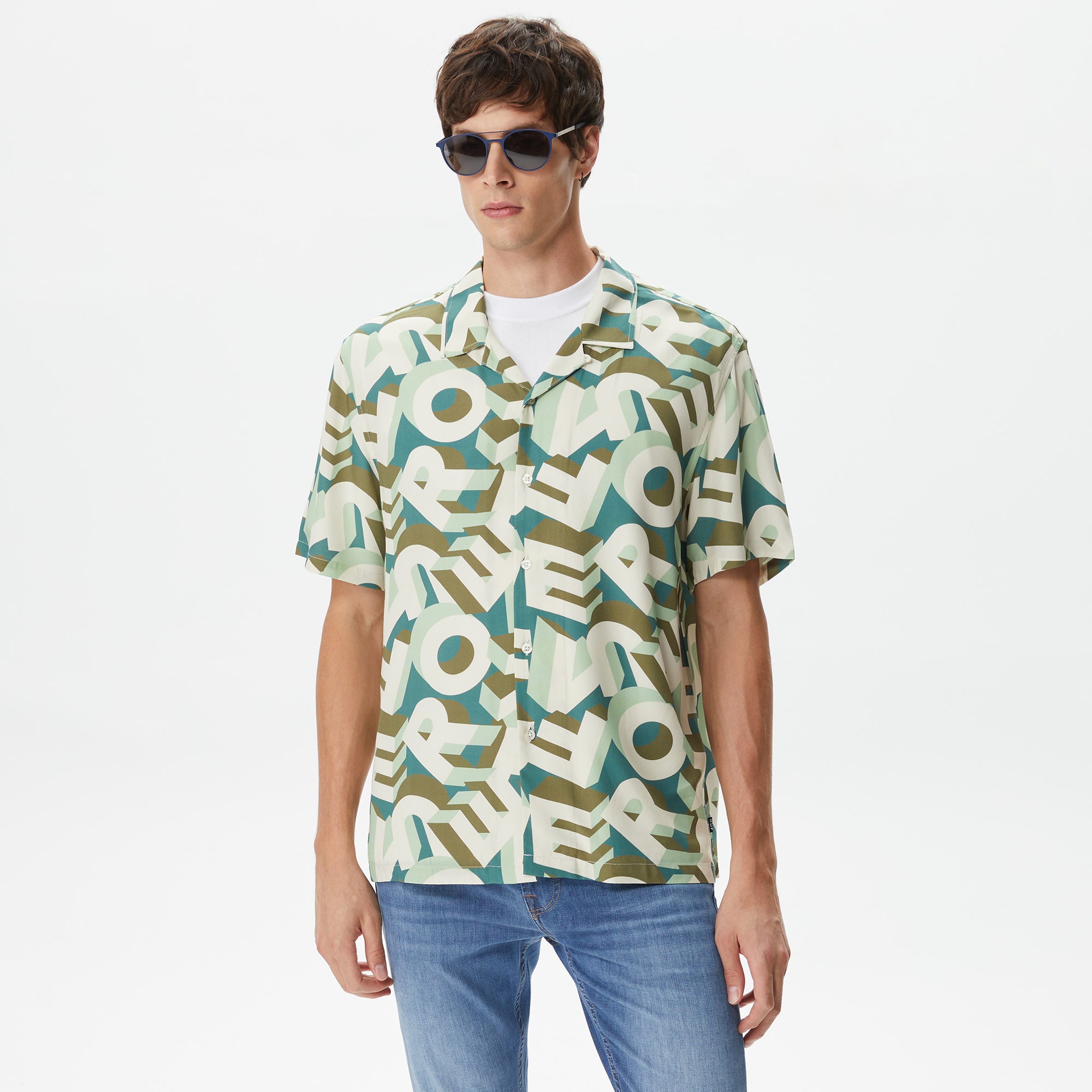 Huf Abecederian Resort Erkek Renkli Gömlek