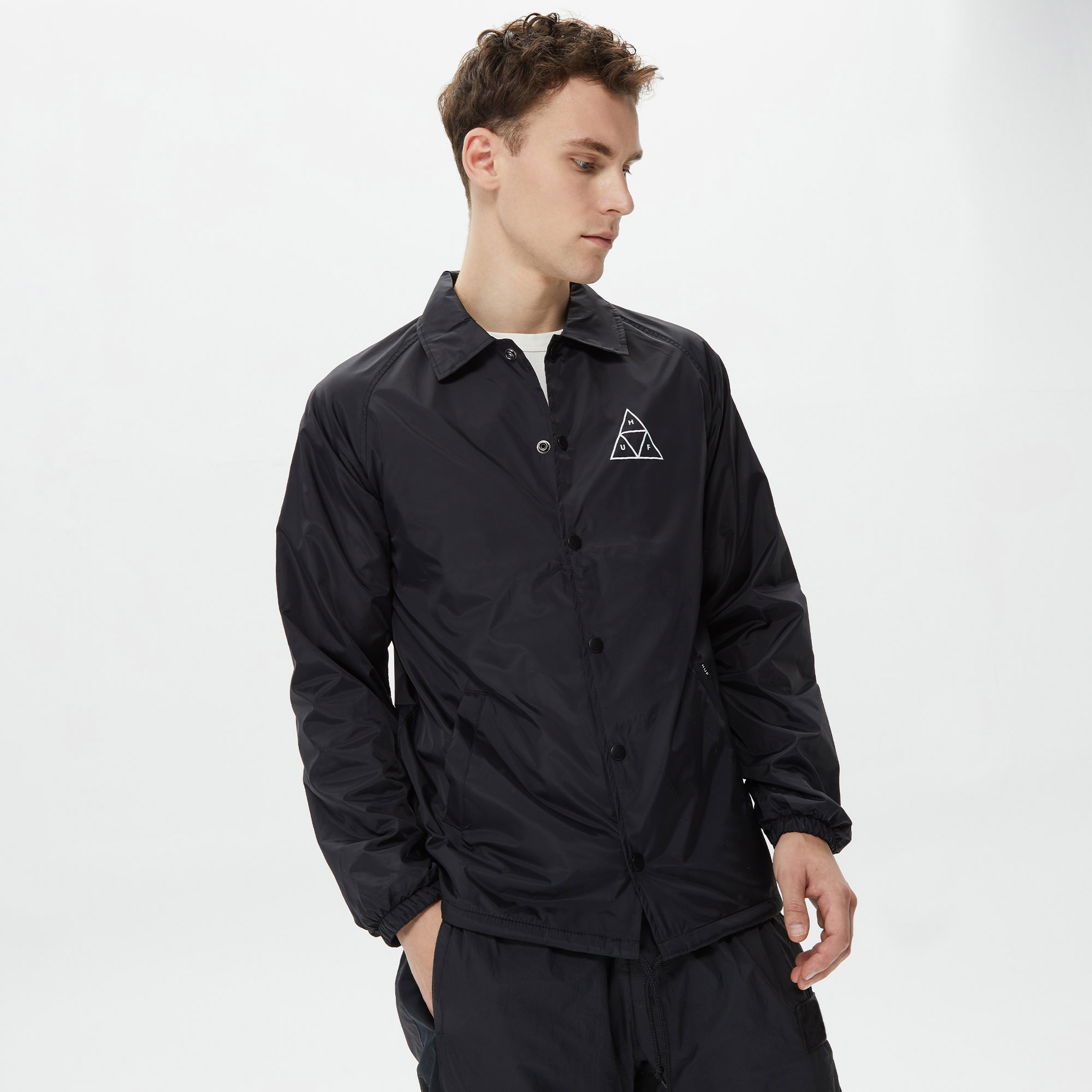 Huf Essentials Erkek Siyah Ceket