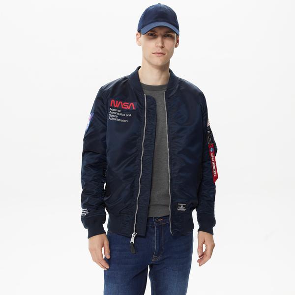 Alpha Industries Nasa Erkek Lacivert Ceket