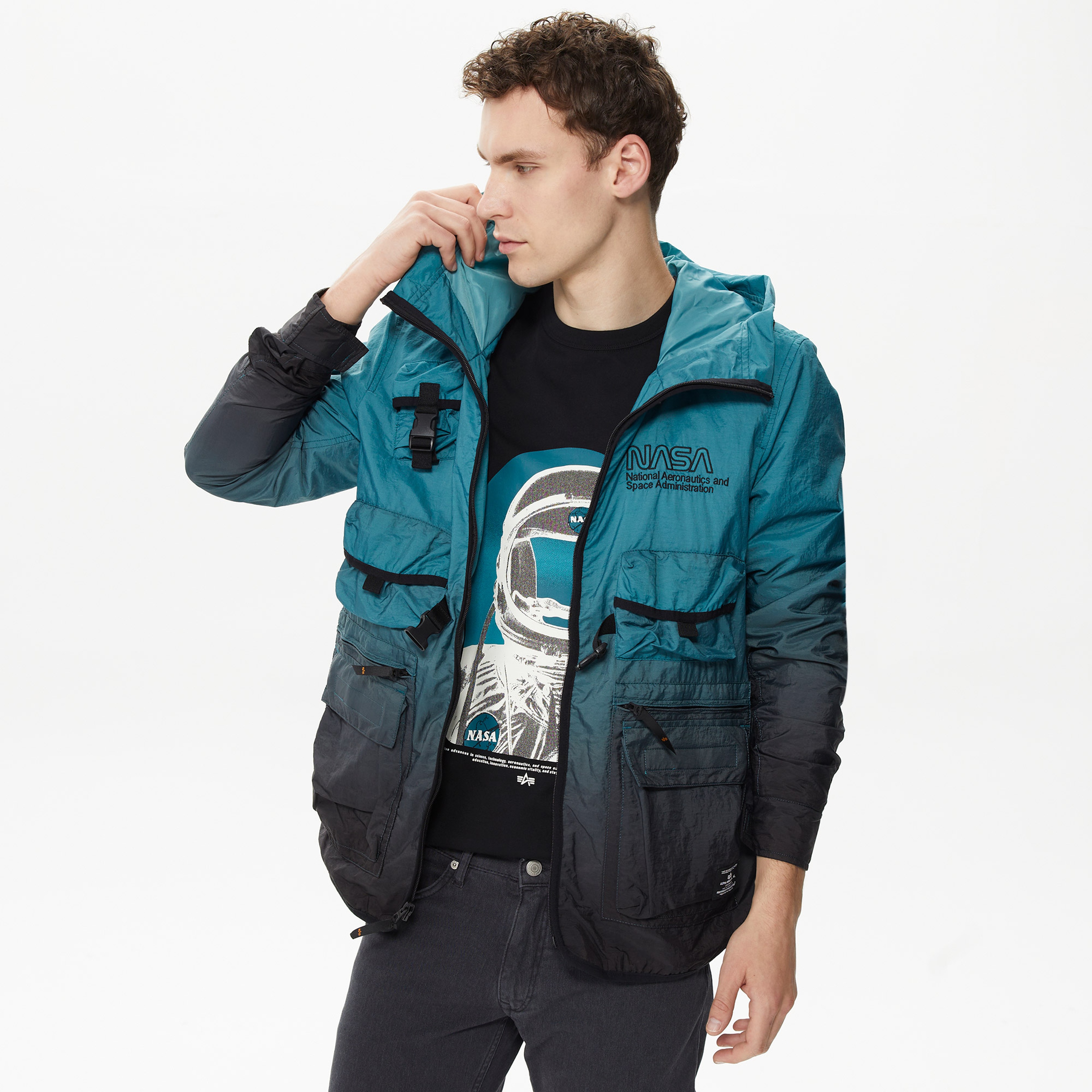 Alpha Industries Nasa Erkek Mavi Ceket