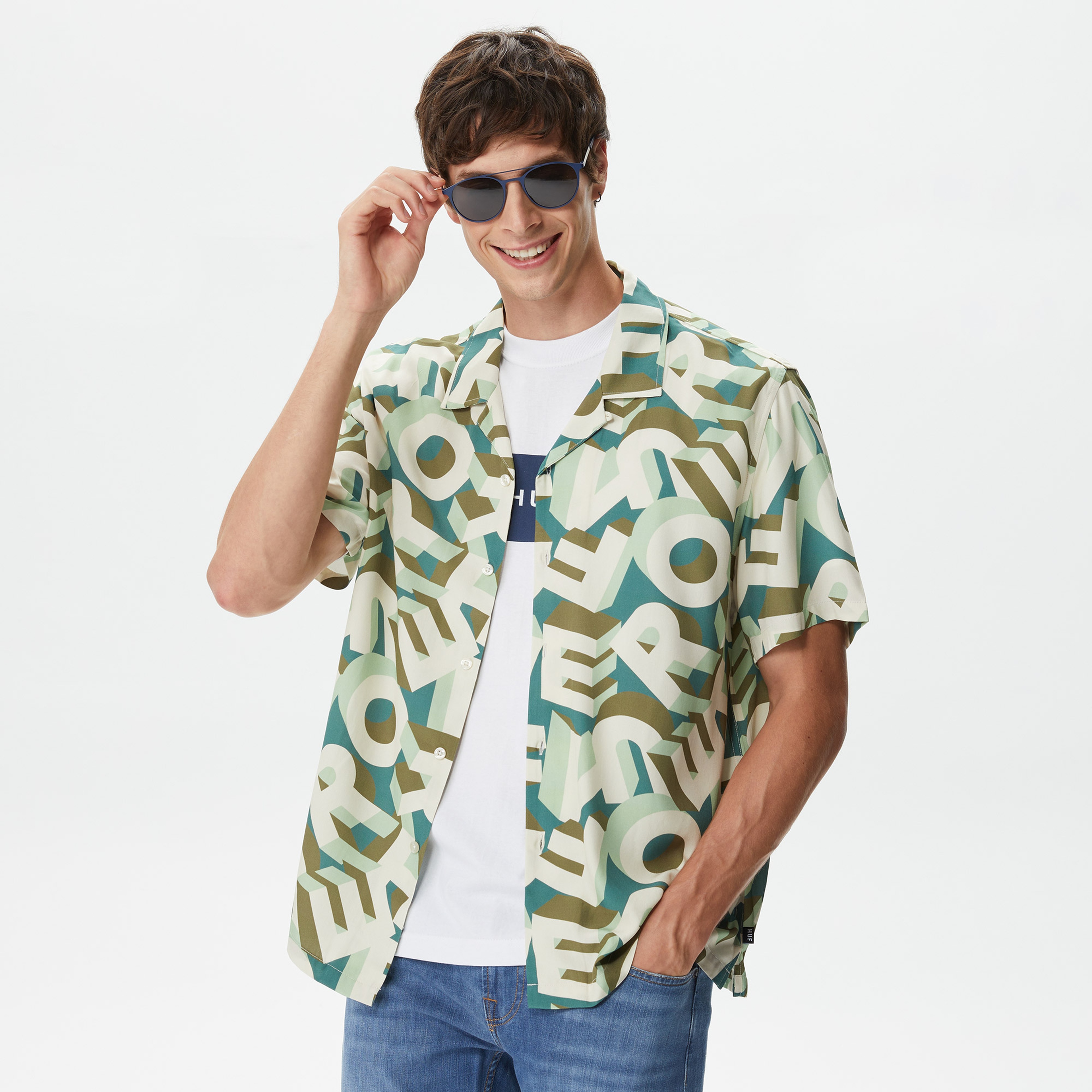 Huf Abecederian Resort Erkek Renkli Gömlek