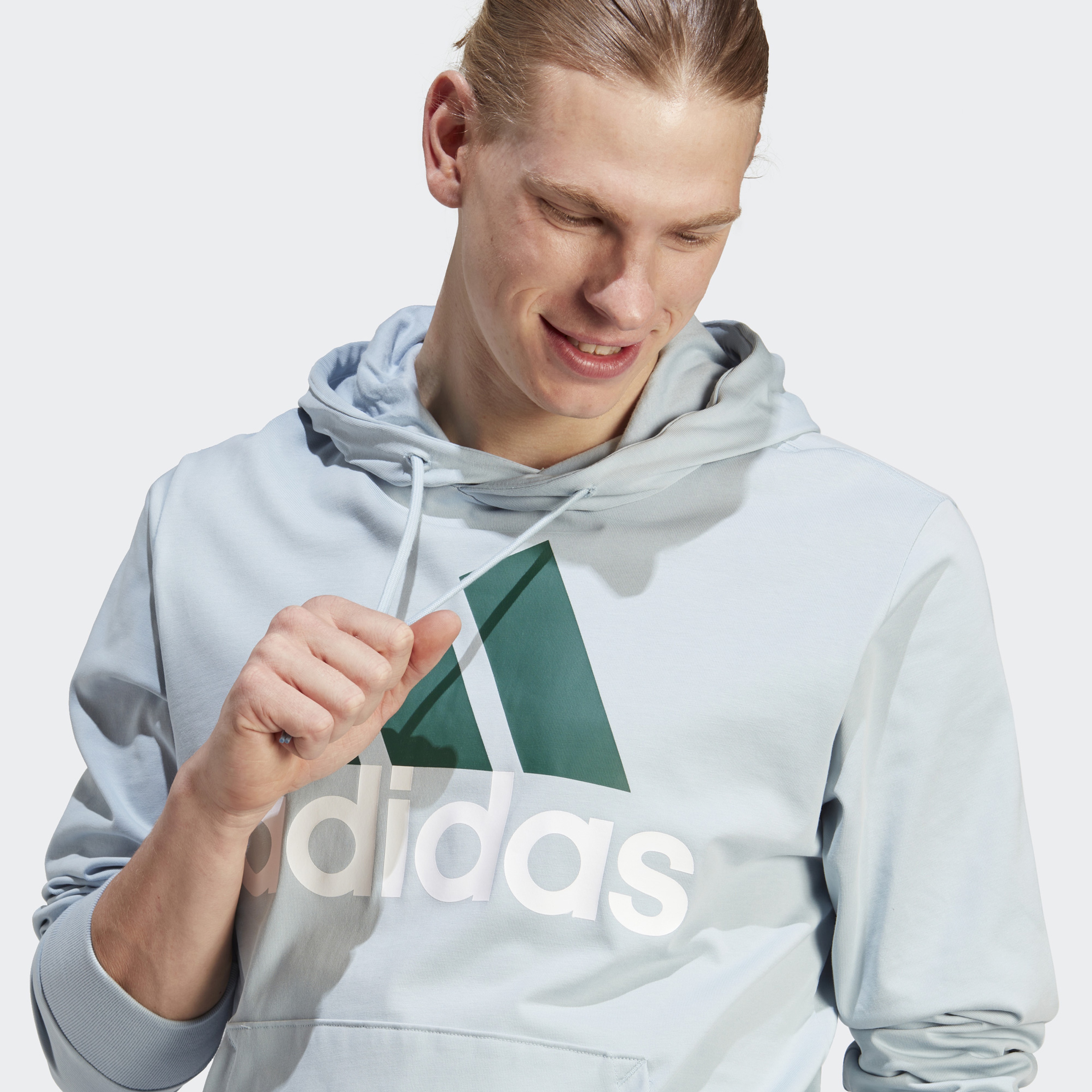 adidas Essentials Logo Erkek Mavi Günlük Sweatshirt