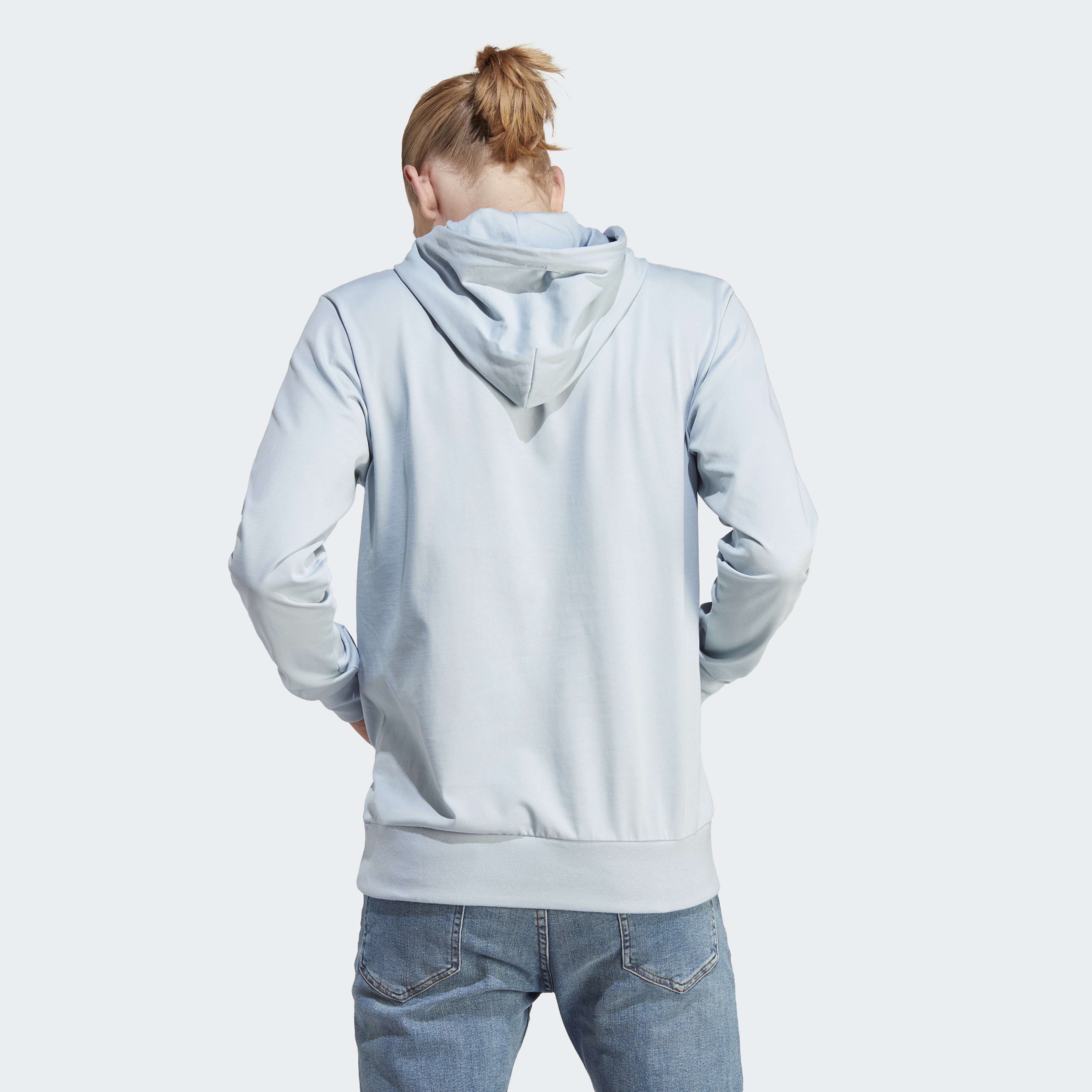 adidas Essentials Logo Erkek Mavi Günlük Sweatshirt