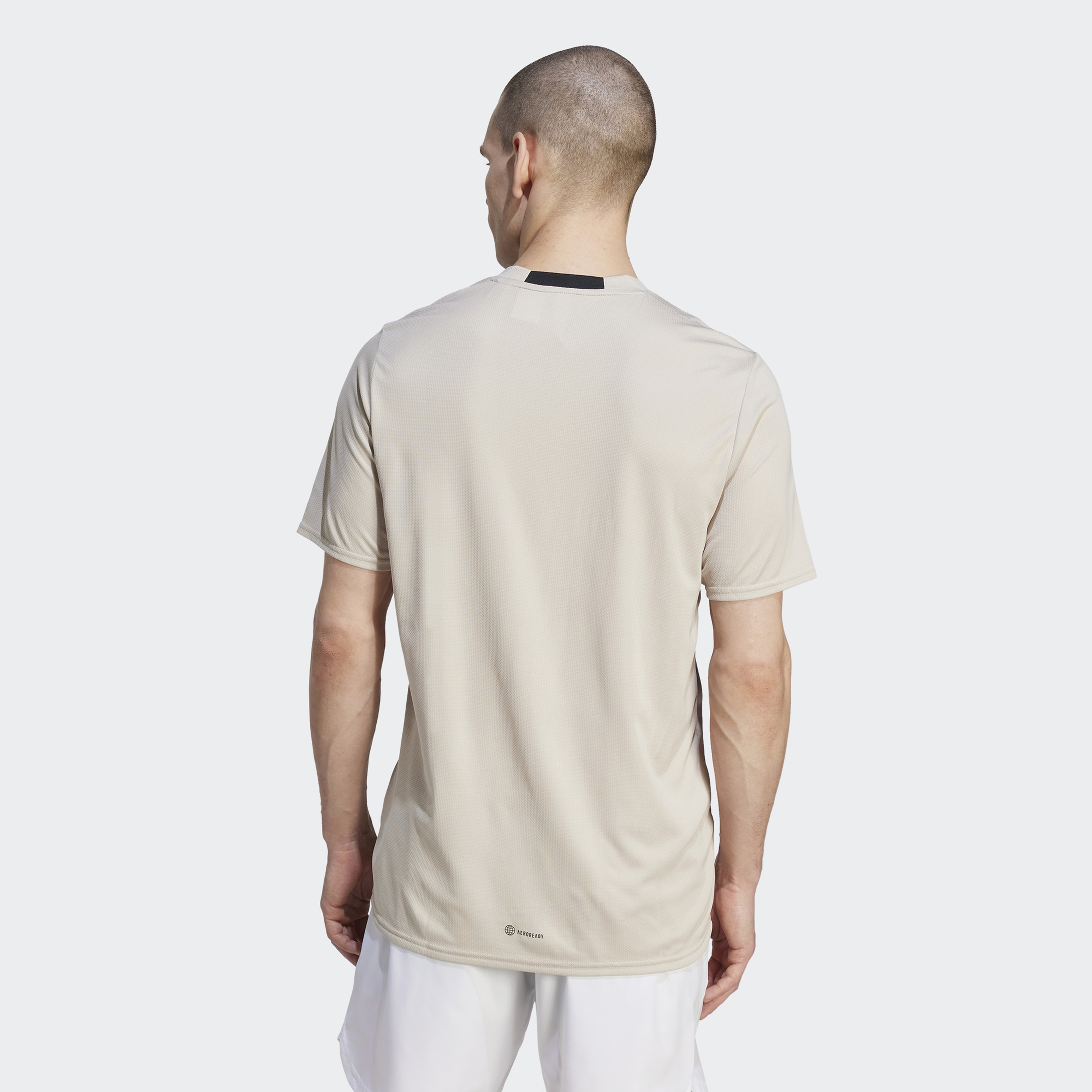 adidas Aeroready Designed For Movement Erkek Bej Antrenman T-Shirt