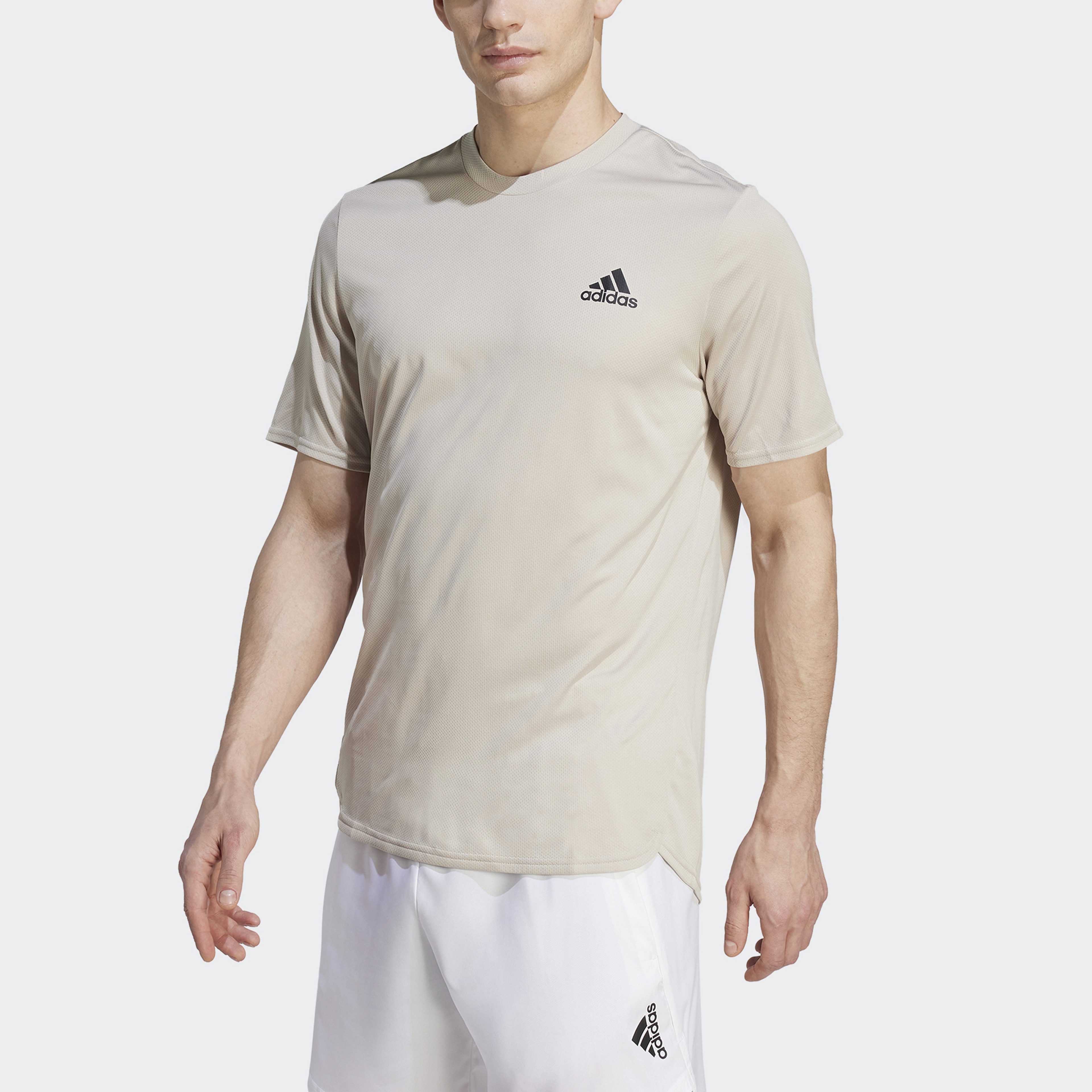 adidas Aeroready Designed For Movement Erkek Bej Antrenman T-Shirt