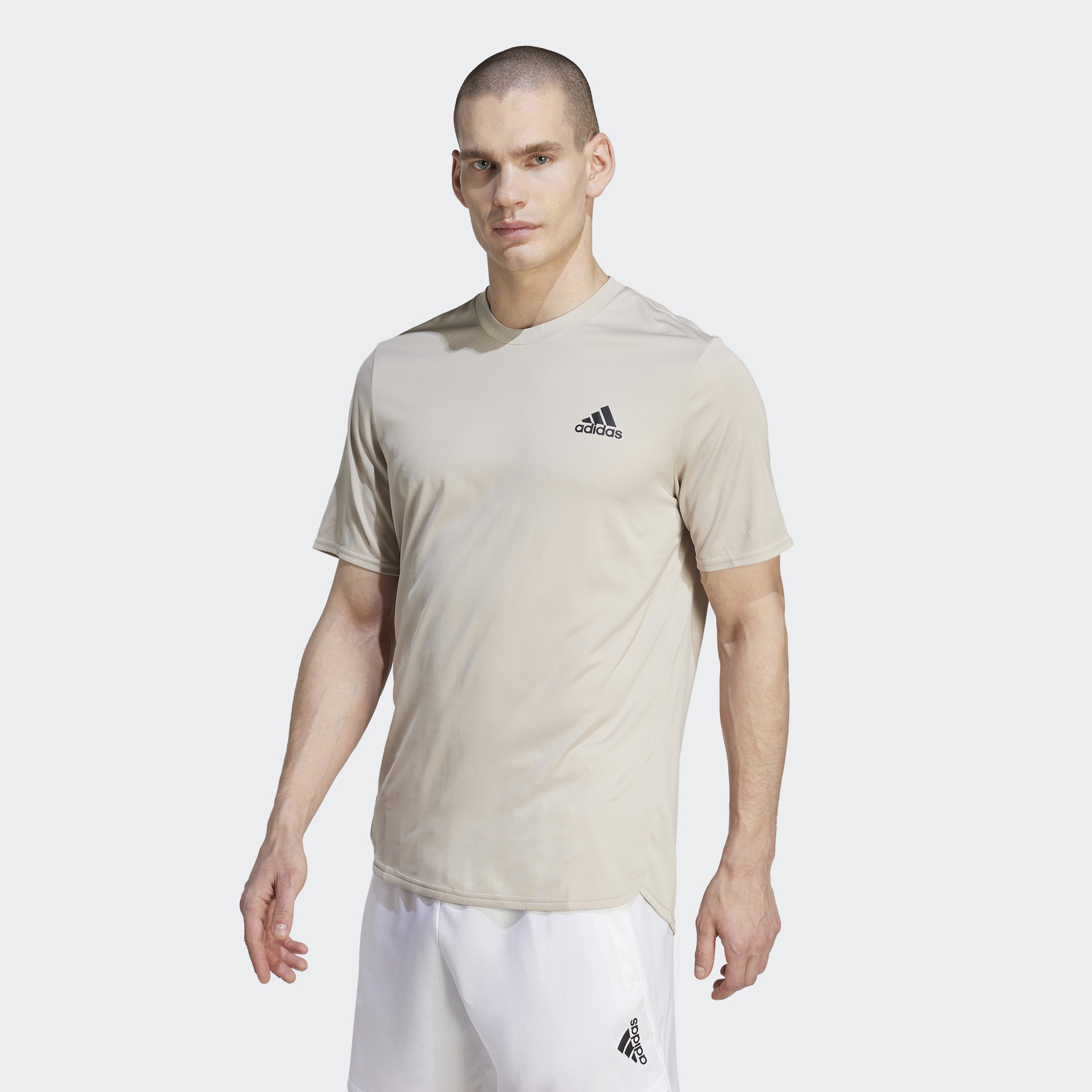 adidas Aeroready Designed For Movement Erkek Bej Antrenman T-Shirt