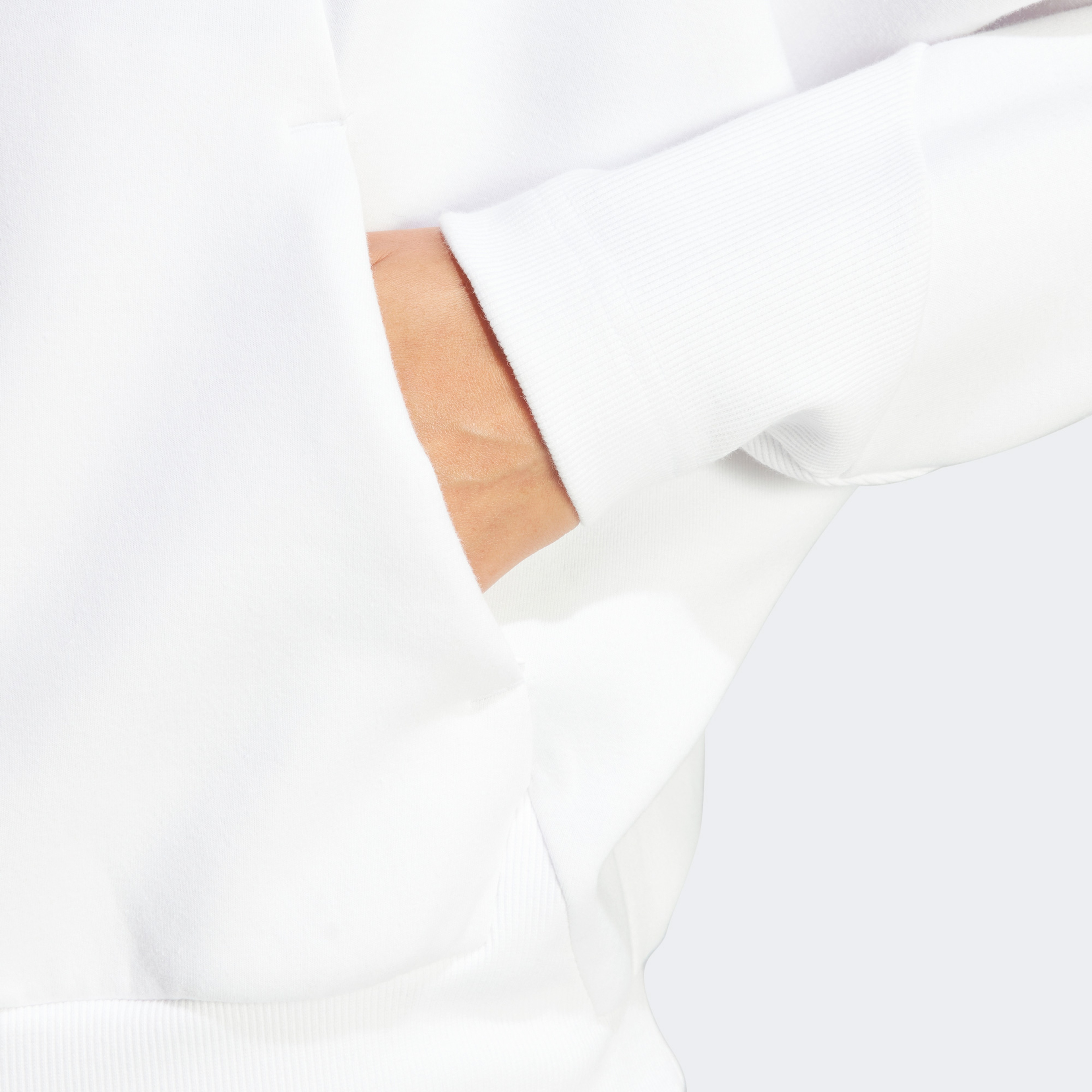 adidas Z.N.E. Full-Zip Kapüşonlu Kadın Beyaz Eşofman Üstü