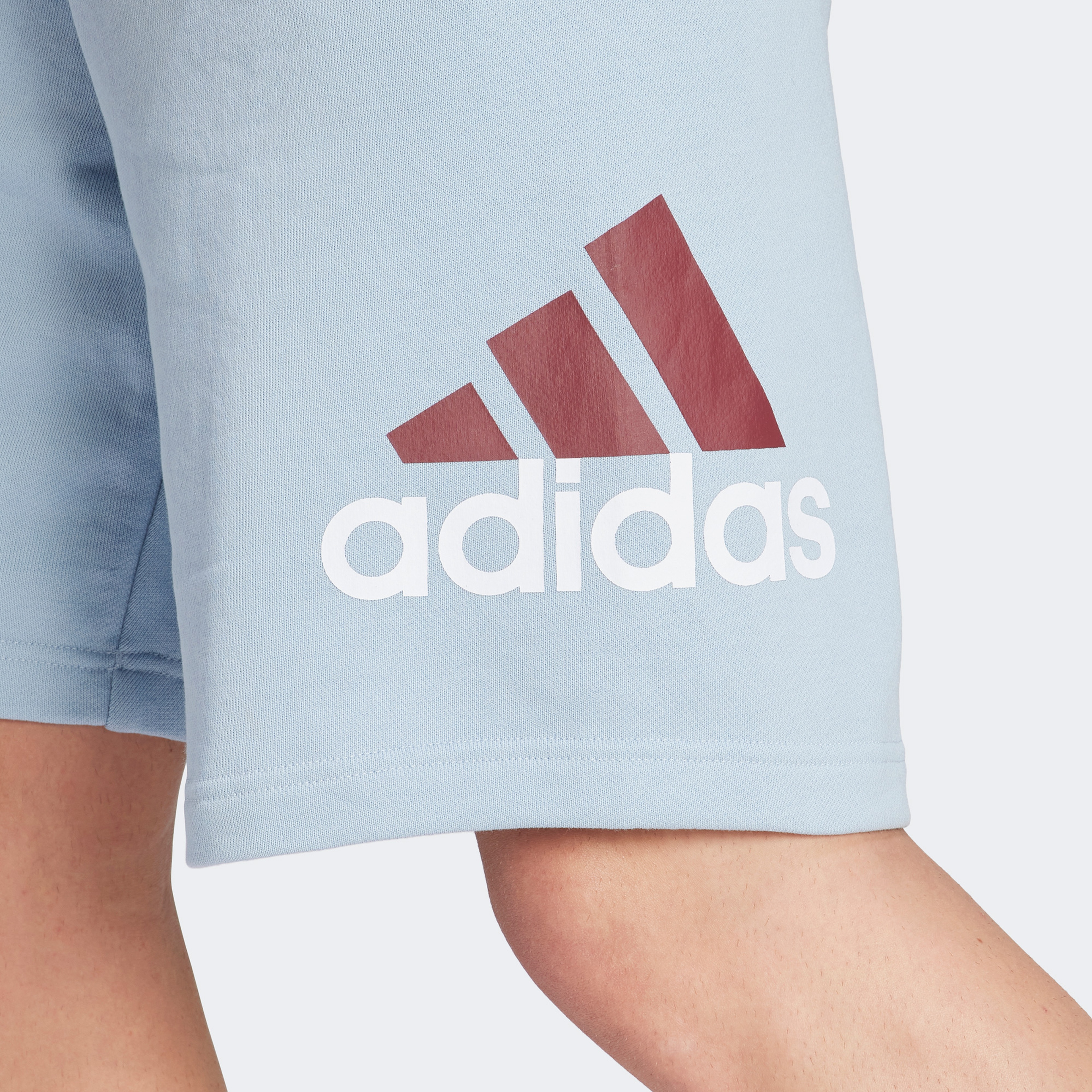 adidas Essentials Big Logo French Terry Erkek Mavi Günlük Şort
