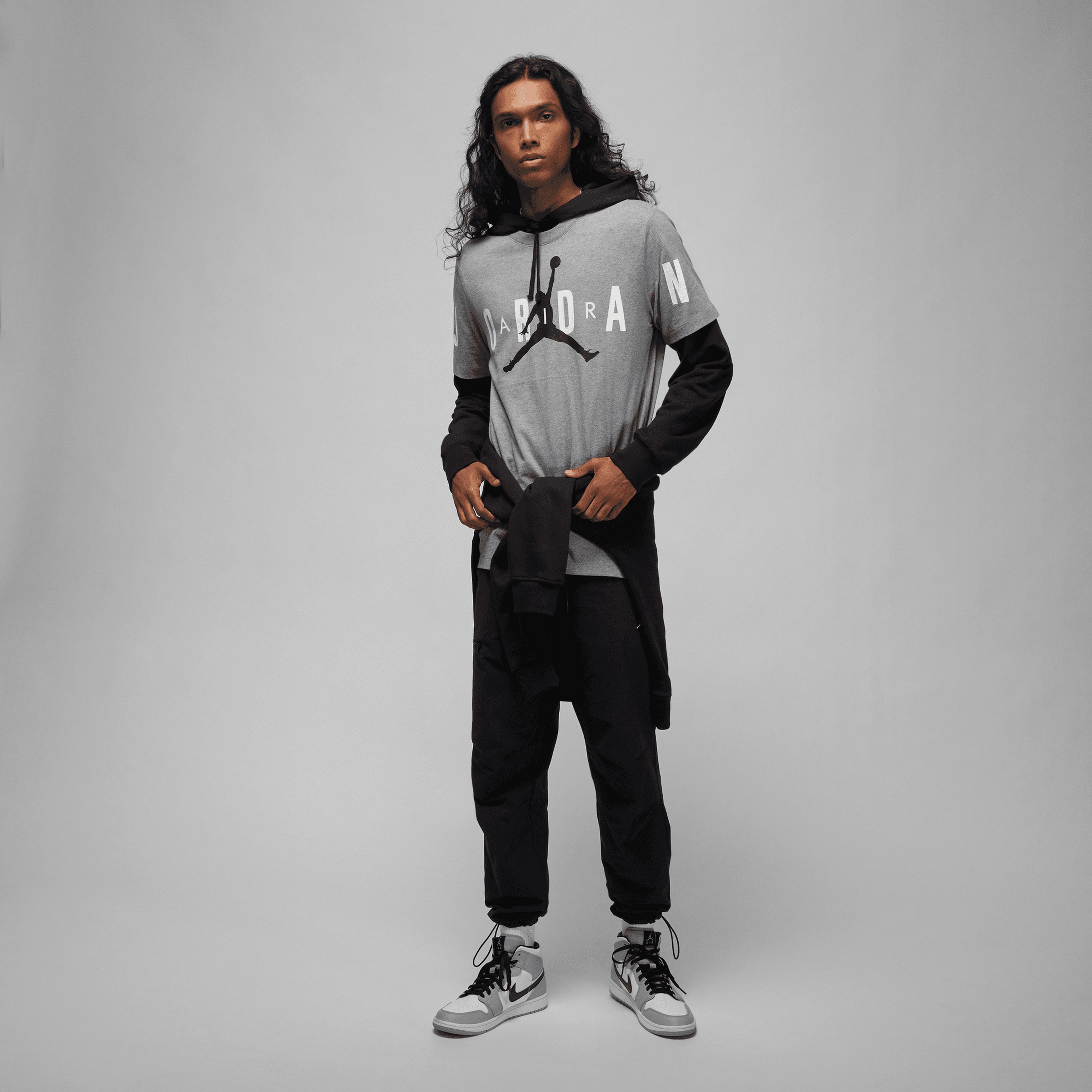 Jordan Air Erkek Gri T-shirt