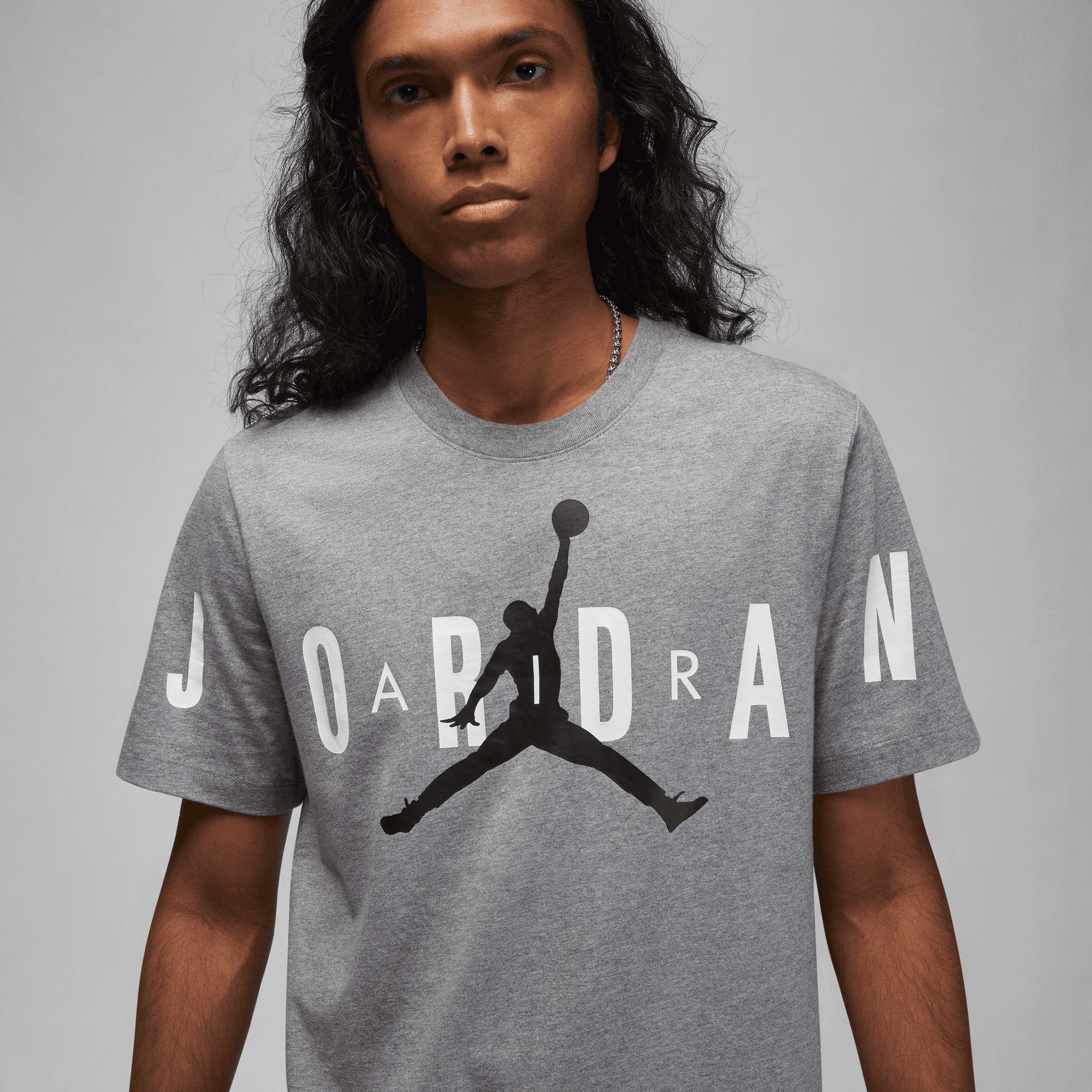 Jordan Air Erkek Gri T-shirt