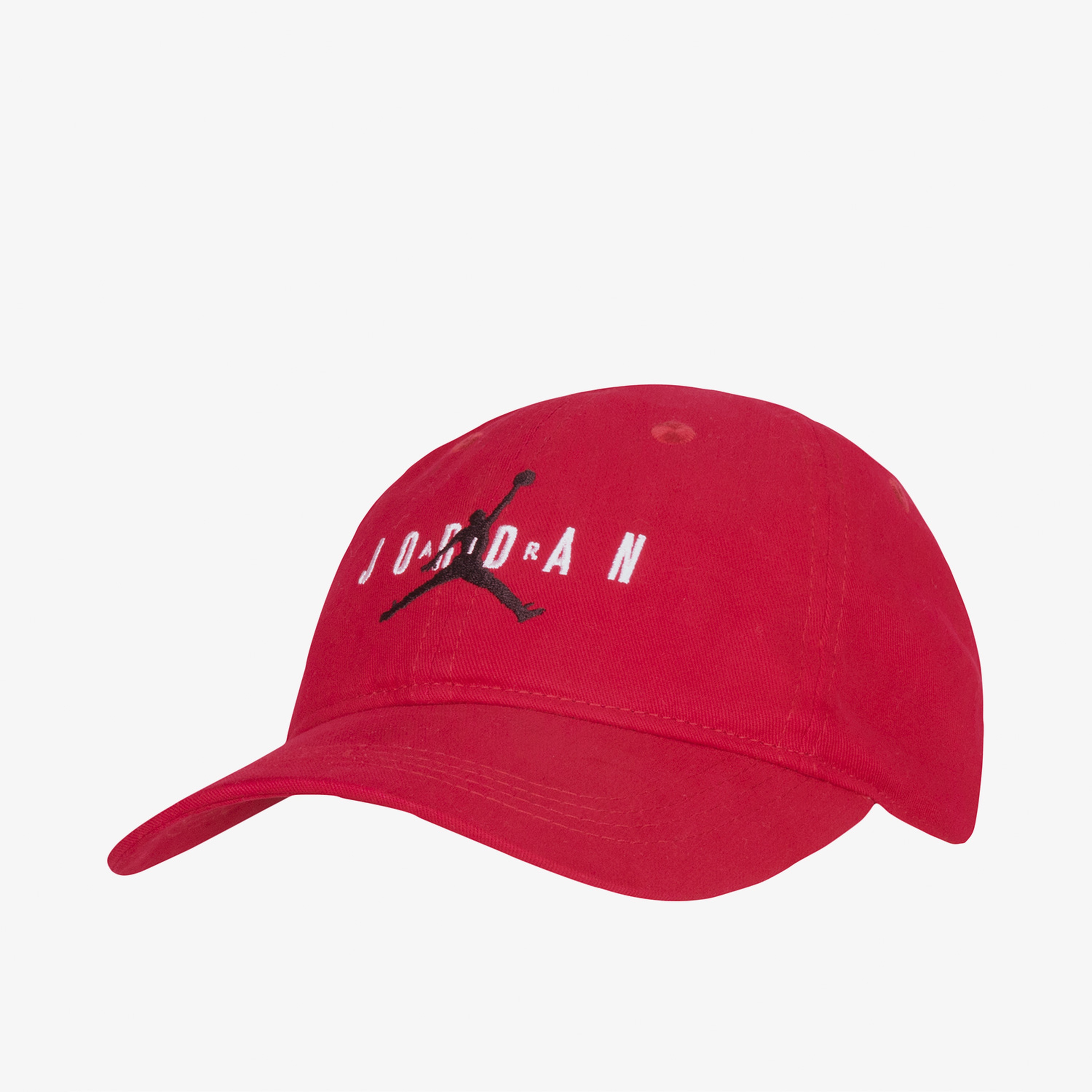 Jordan Curve Brim Adjustable Çocuk Kırmızı Şapka