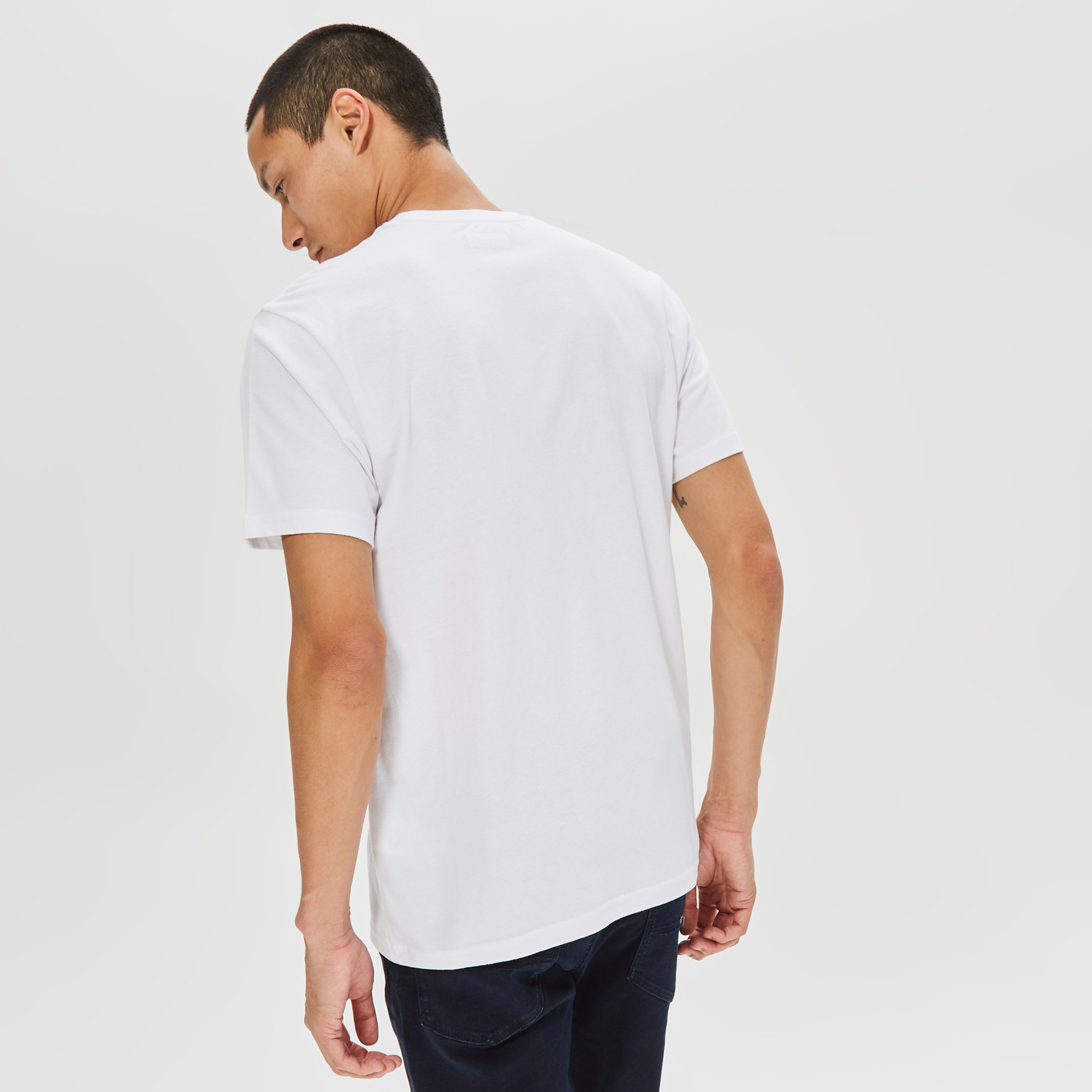 Columbia CSC Basic Logo Brushed Erkek Beyaz T-Shirt