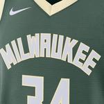 Nike Milwaukee Bucks Icon Erkek Yeşil Basketbol Forması