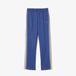 Kadın Straight Fit Monogram Mavi Eşofman Altı