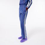 Kadın Straight Fit Monogram Mavi Eşofman Altı