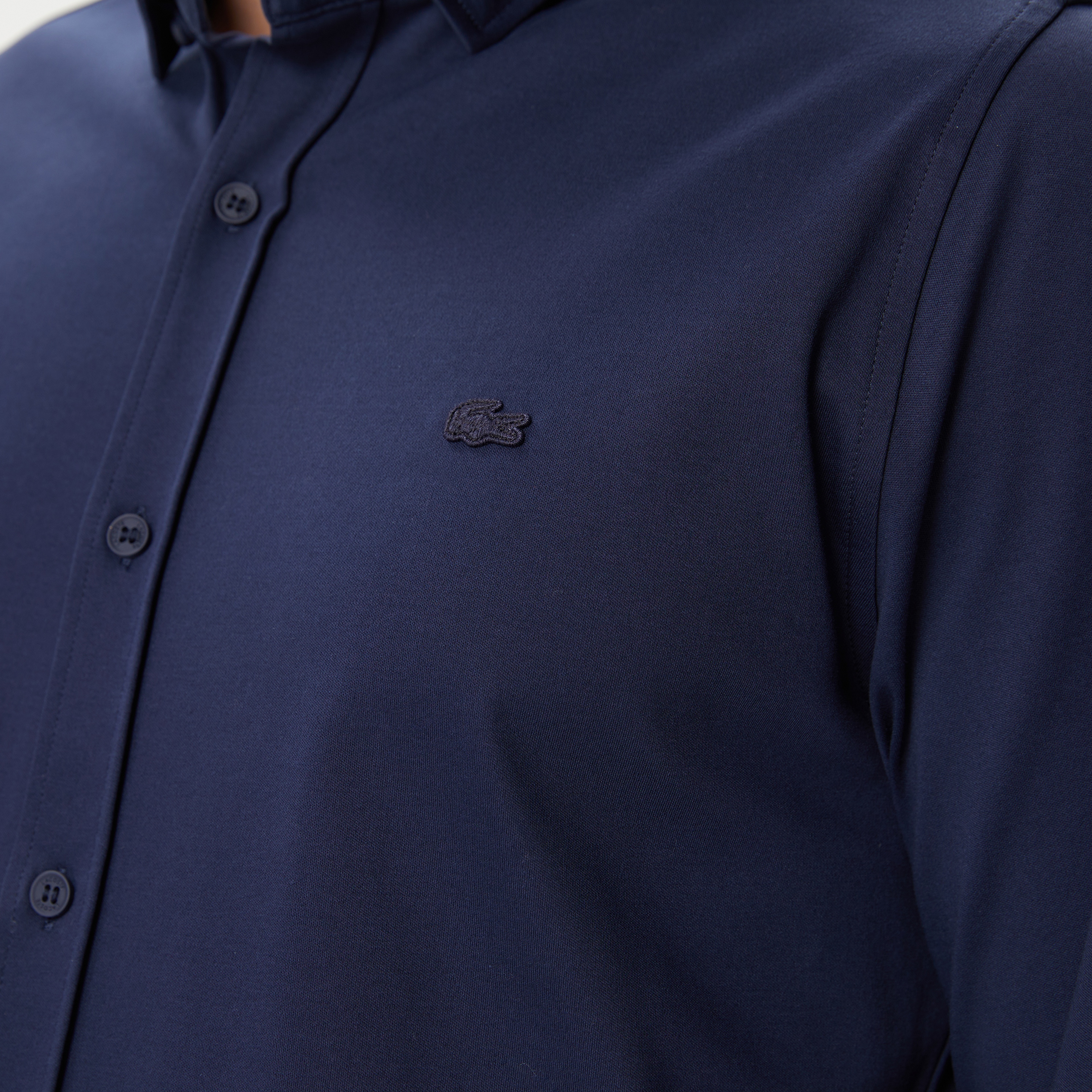 Erkek Slim Fit Lacivert Gömlek