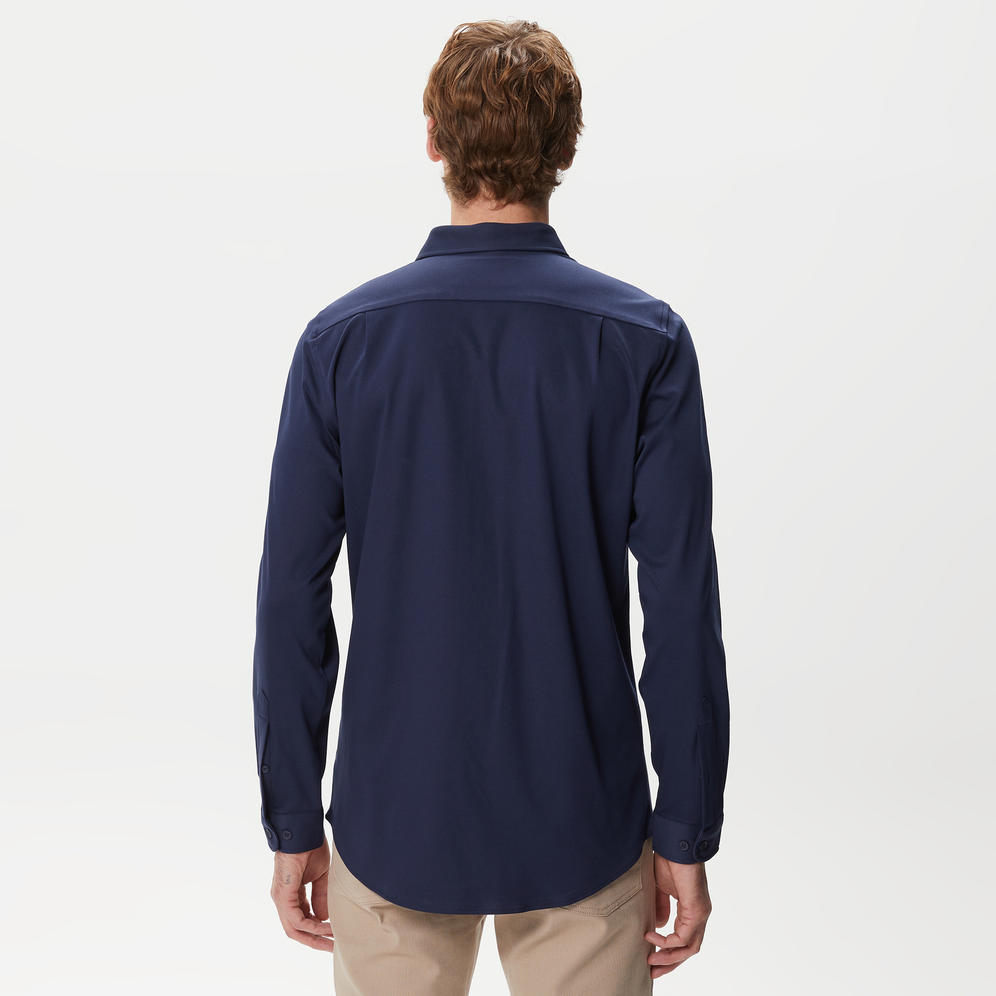 Erkek Slim Fit Lacivert Gömlek