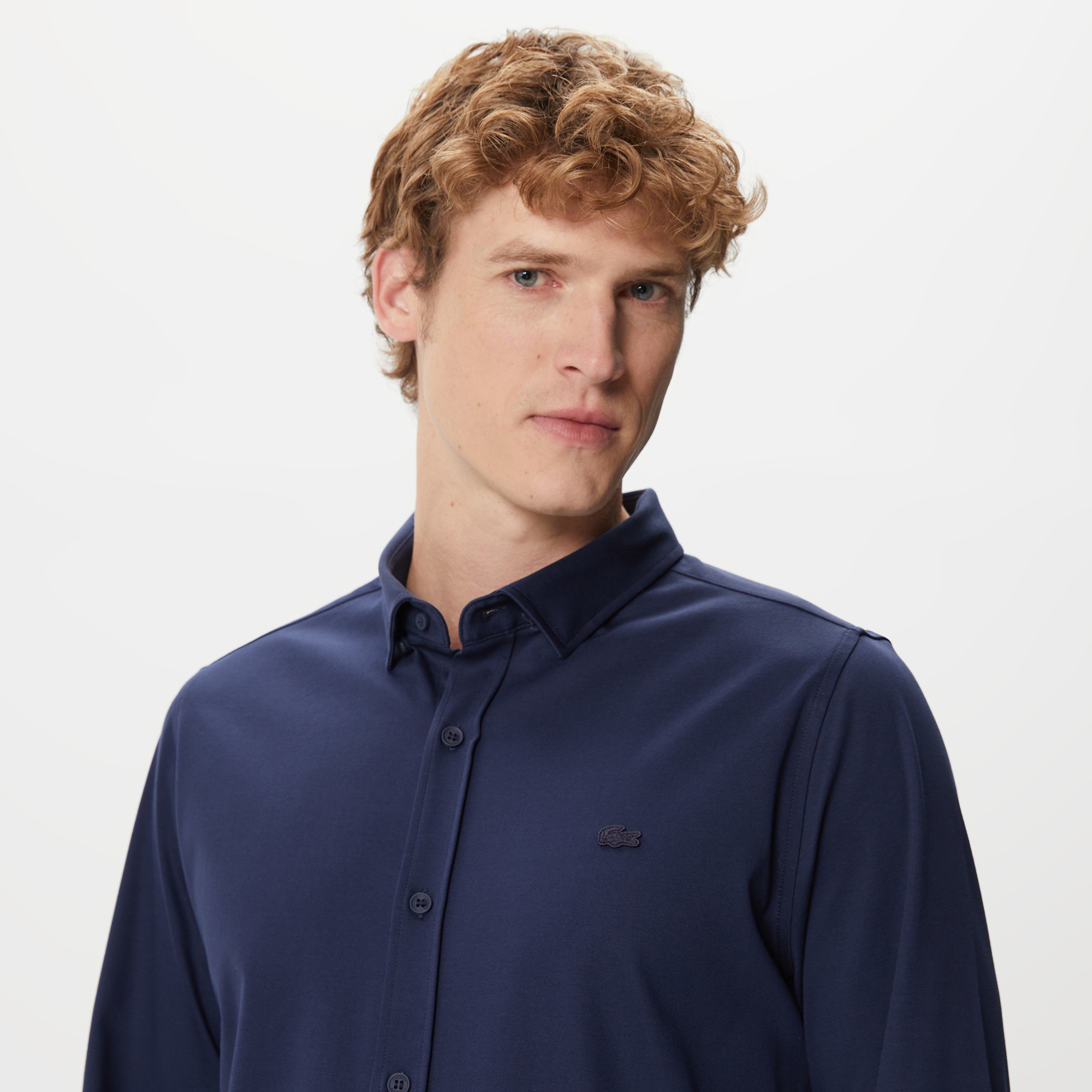 Erkek Slim Fit Lacivert Gömlek