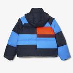 Kadın Kapüşonlu Kapitone Mavi Mont