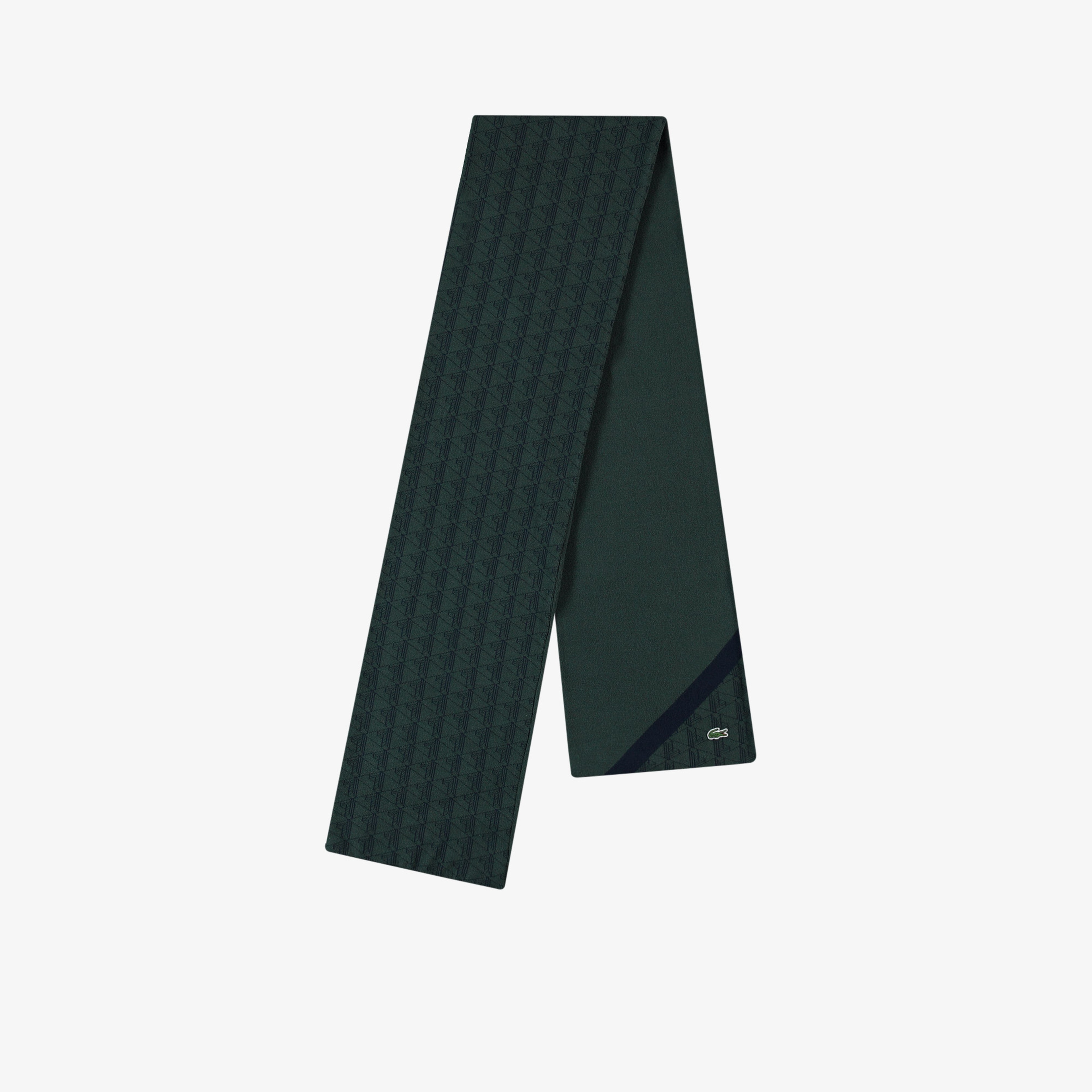 Erkek Monogram Yeşil  Atkı