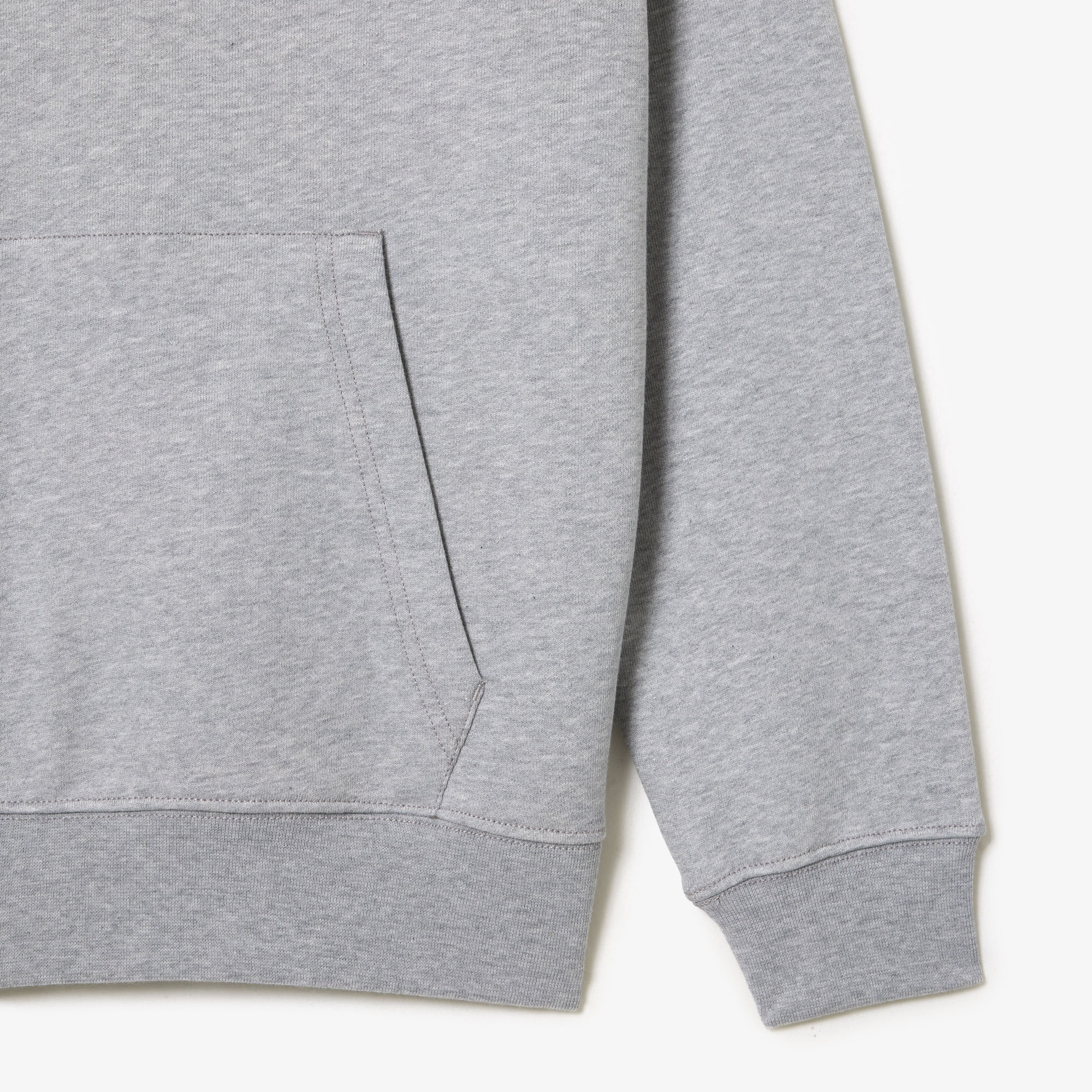 Erkek Classic Fit Kapüşonlu Baskılı Gri Sweatshirt